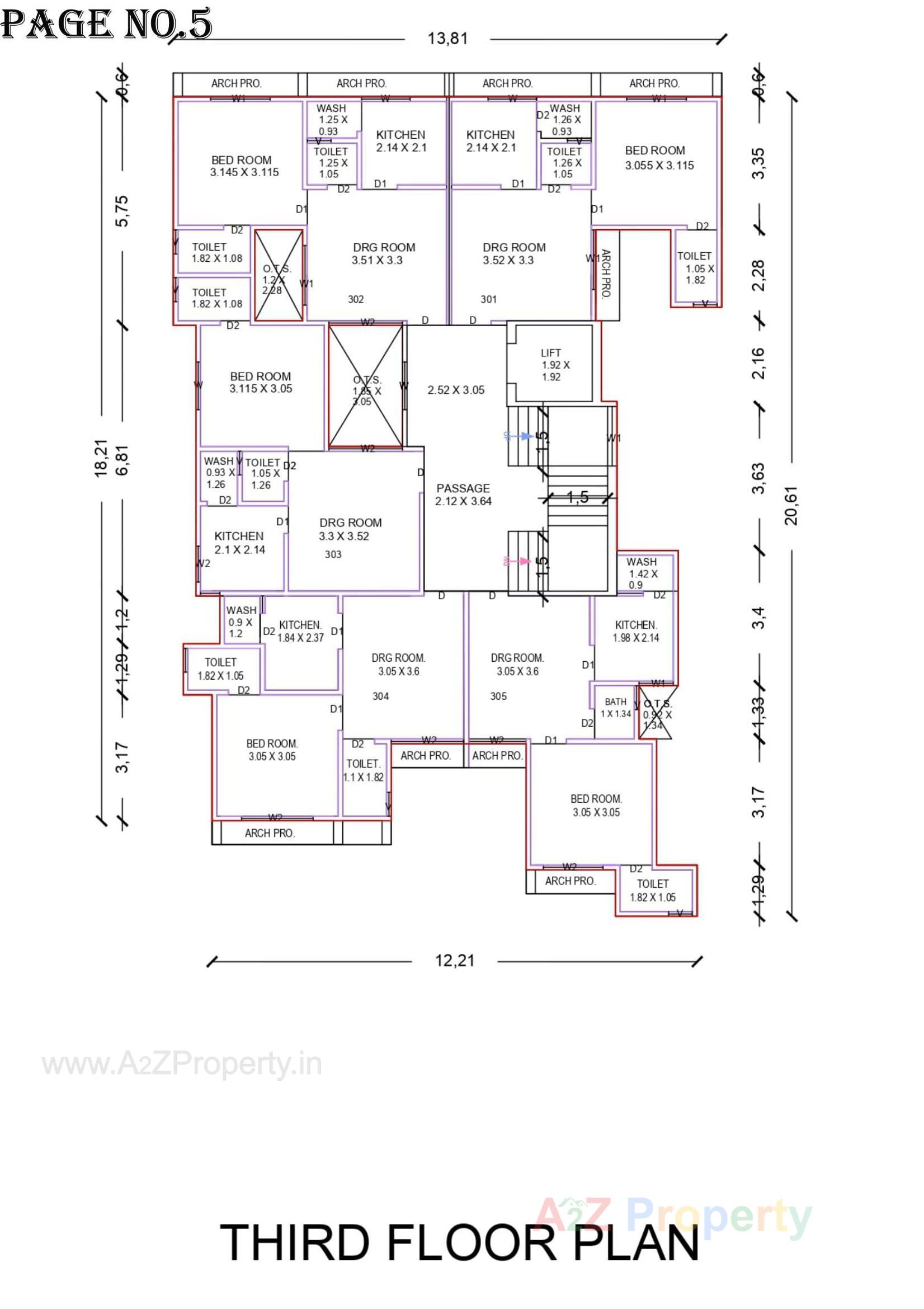 Layout of real estate project Afiya One located at Bhavnagar, Bhavnagar, Gujarat