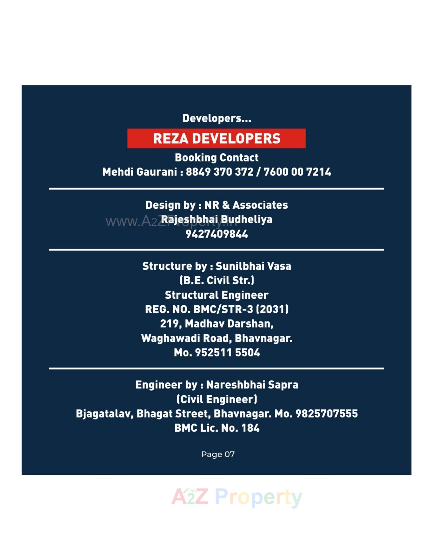  of real estate project Afreen Park located at Plot No.53-54/c2, Hariyala Plots,, Bhavnagar, Gujarat