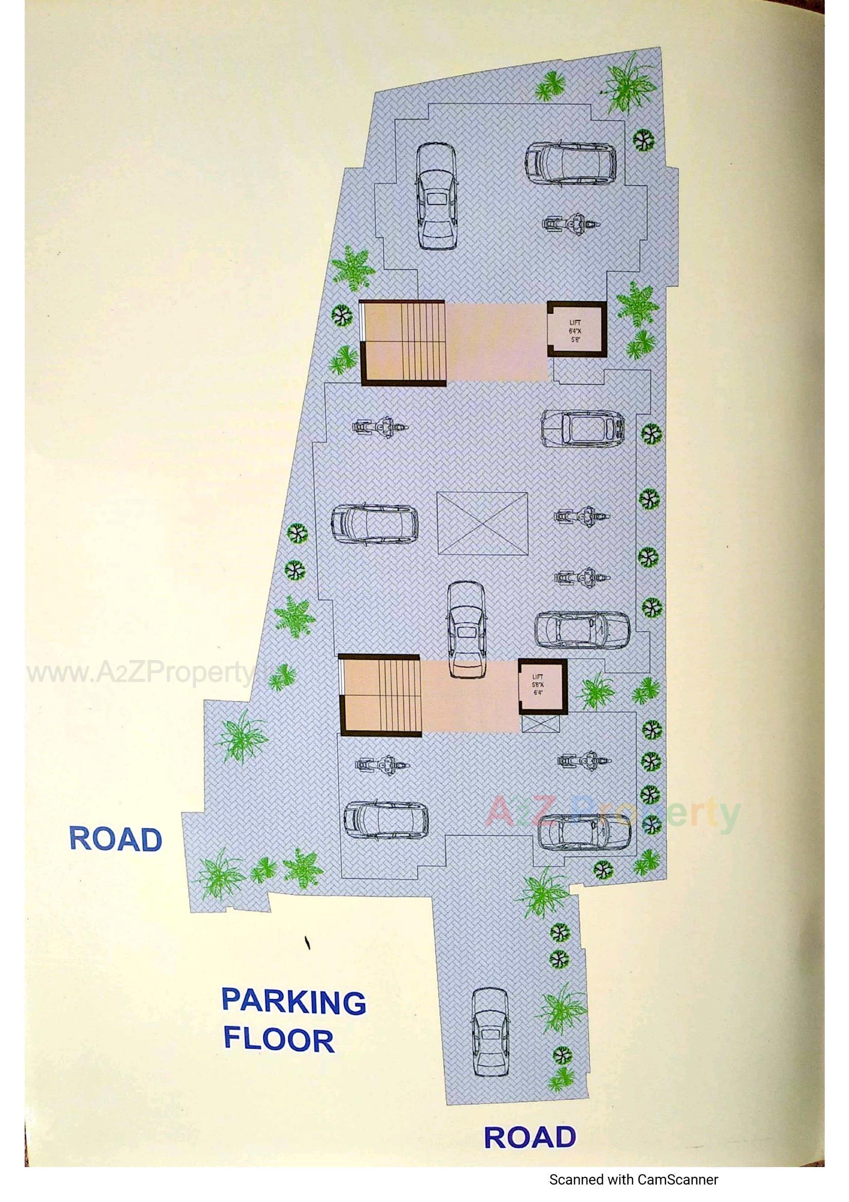 Layout of real estate project Alif Plaza located at 1, Bhavnagar, Gujarat