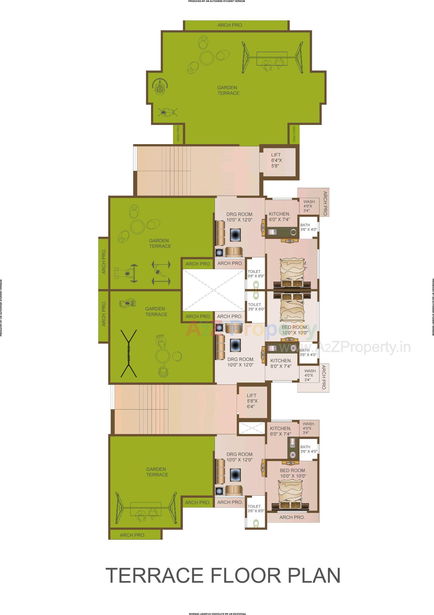 Layout of real estate project Alif Plaza located at 1, Bhavnagar, Gujarat