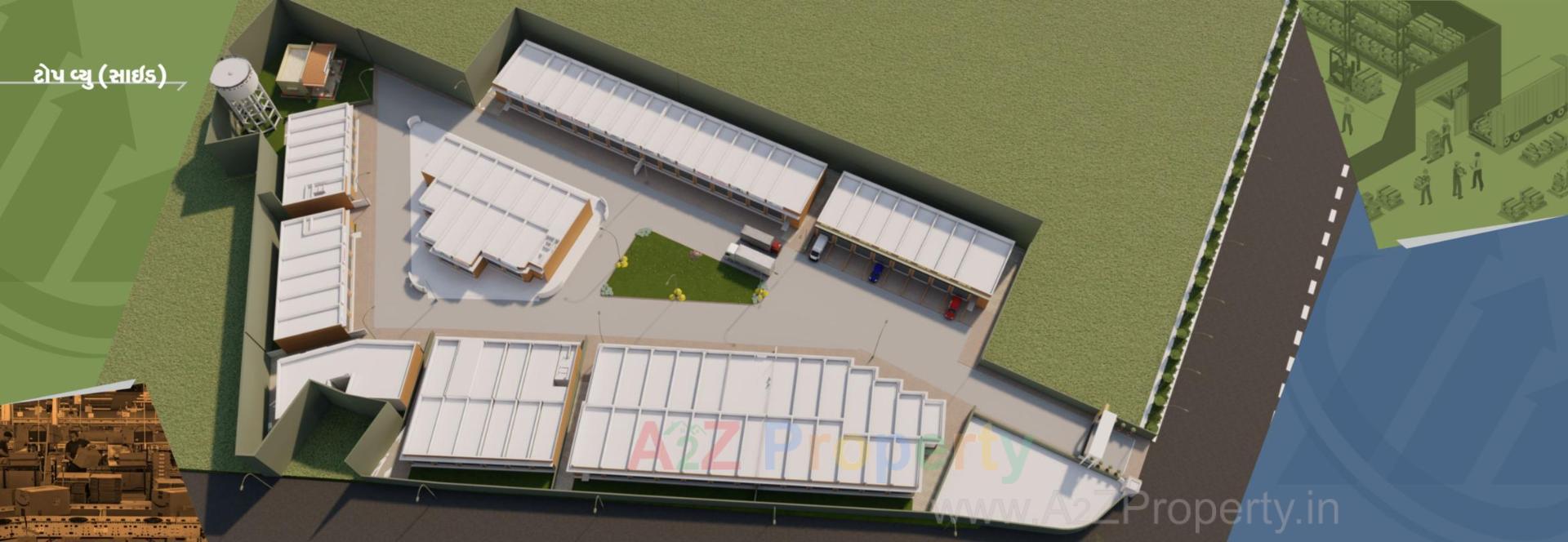 3D Elevation of real estate project Anjaney Business Park located at Bhavnagar, Bhavnagar, Gujarat