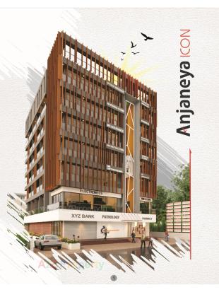 Elevation of real estate project Anjaneya Icon located at Bhavnagar, Bhavnagar, Gujarat
