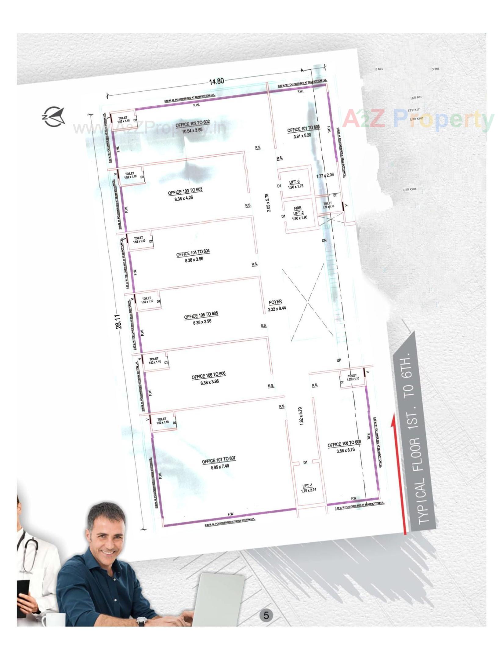  of real estate project Anjaneya Icon located at Bhavnagar, Bhavnagar, Gujarat