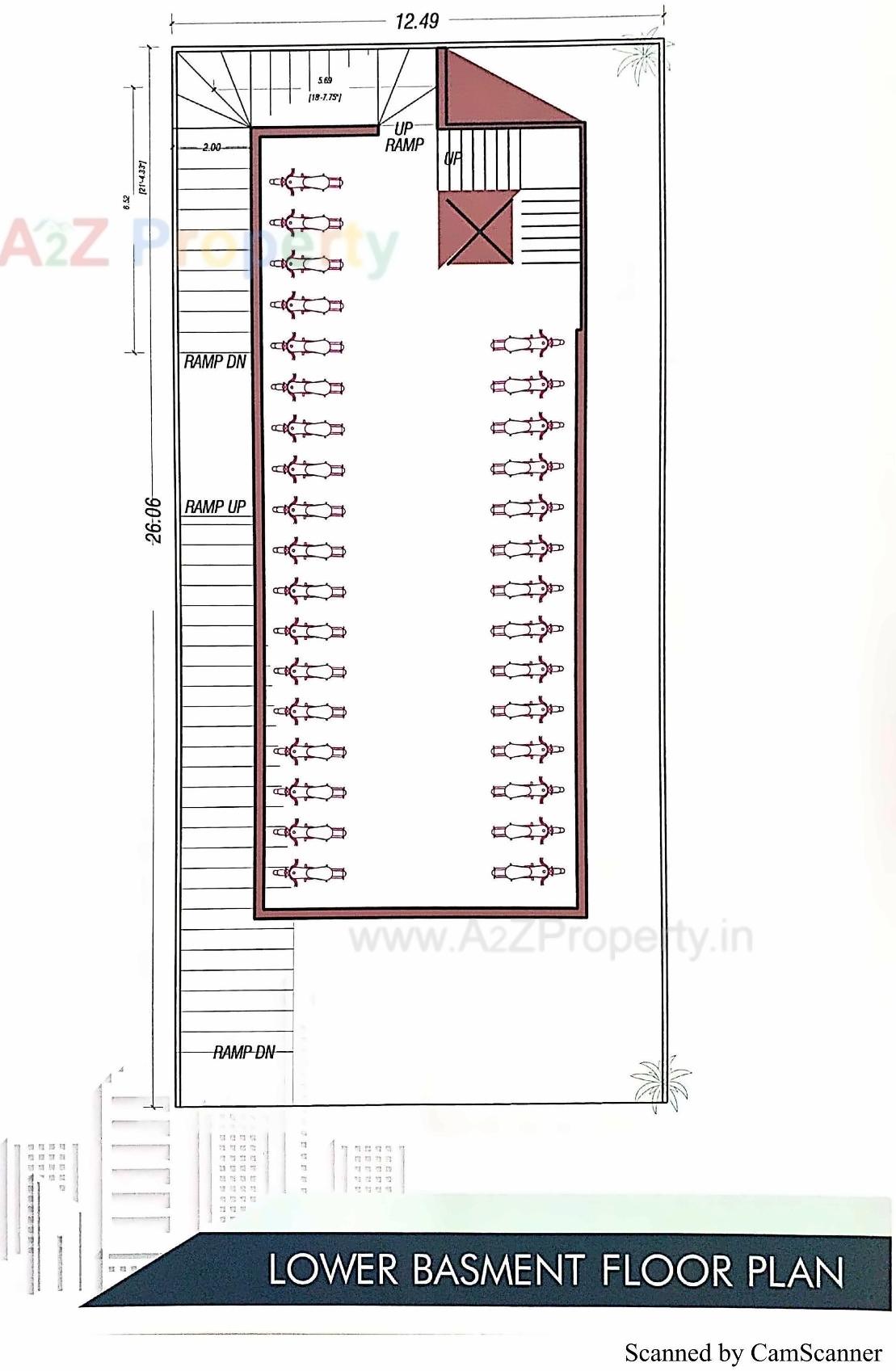 Layout of real estate project Anjaneya Prime located at Bhavnagar, Bhavnagar, Gujarat