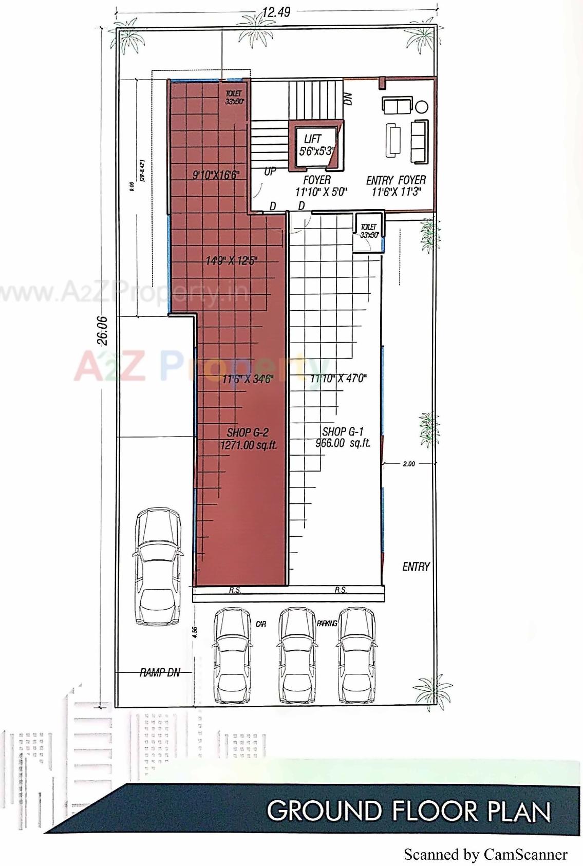 Layout of real estate project Anjaneya Prime located at Bhavnagar, Bhavnagar, Gujarat