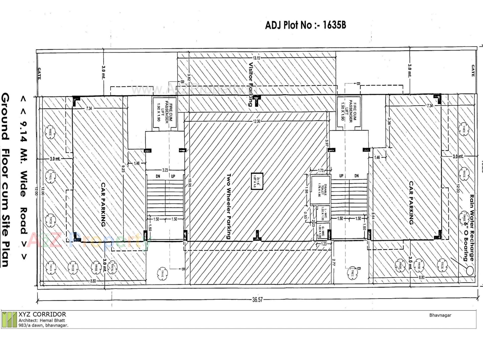 Layout of real estate project Apple Elegance located at Bhavnagar, Bhavnagar, Gujarat