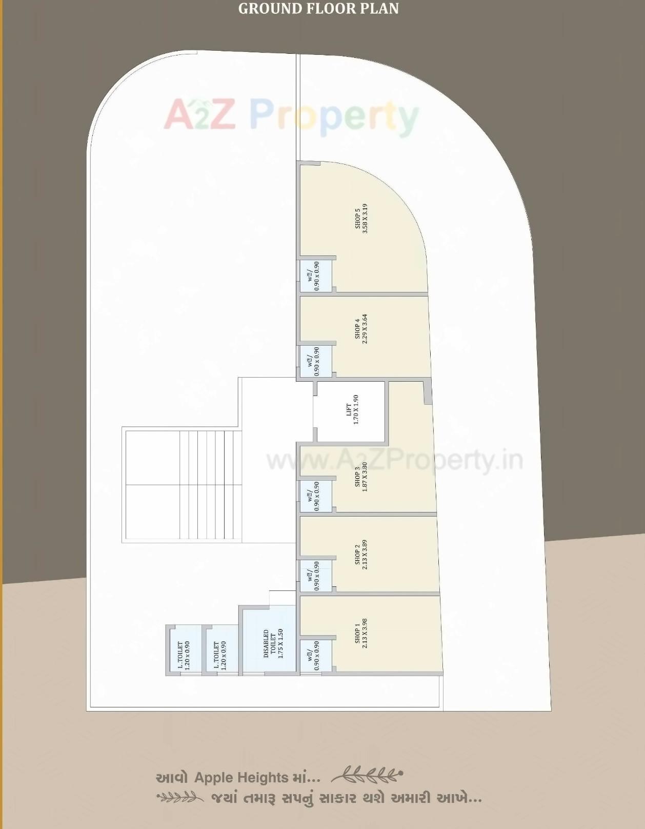 Layout of real estate project Apple Heights located at Bhavnagar, Bhavnagar, Gujarat
