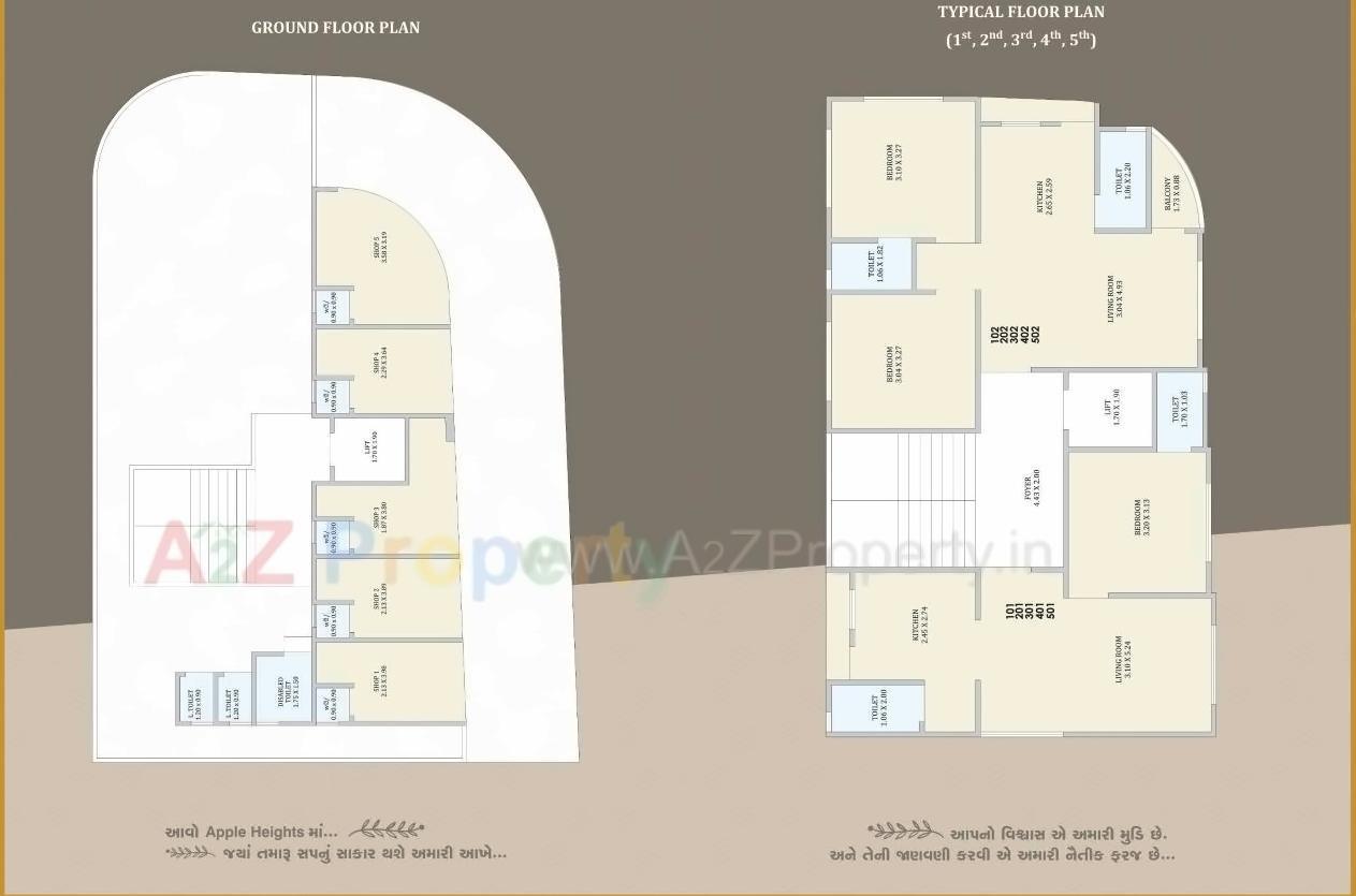 Layout of real estate project Apple Heights located at Bhavnagar, Bhavnagar, Gujarat