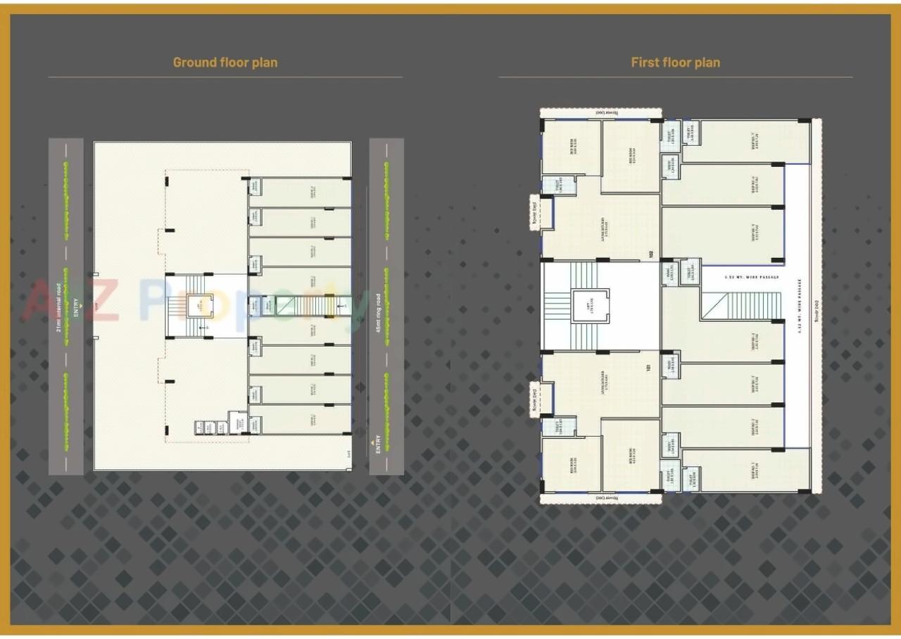 Layout of real estate project Apple Luxuria located at Bhavnagar, Bhavnagar, Gujarat