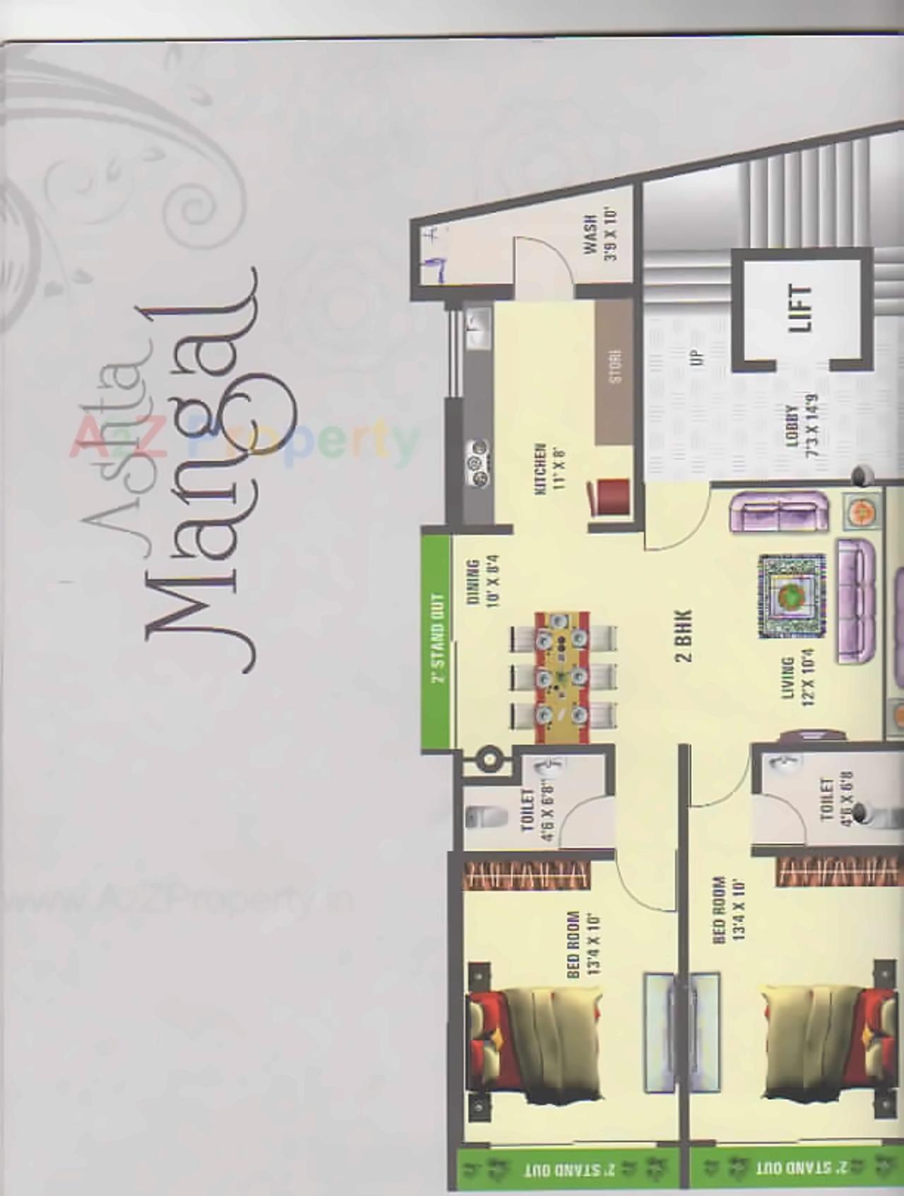 Layout of real estate project Ashta Mangal located at Bhavnagar, Bhavnagar, Gujarat