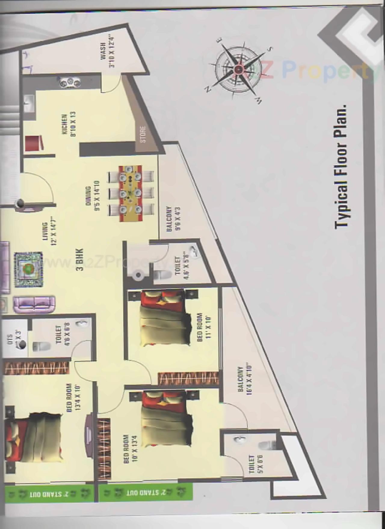 Layout of real estate project Ashta Mangal located at Bhavnagar, Bhavnagar, Gujarat