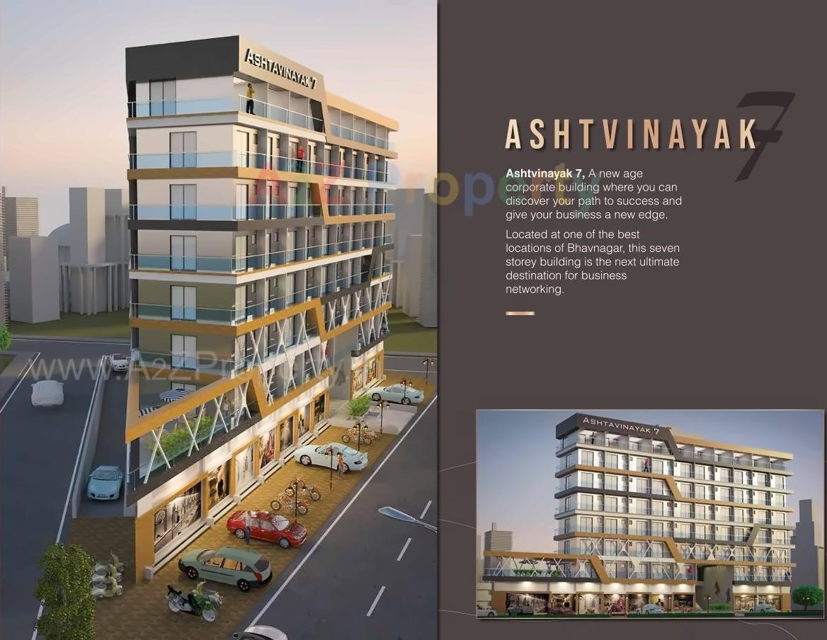 3D Elevation of real estate project Ashtavinayak located at Bhavnagar, Bhavnagar, Gujarat
