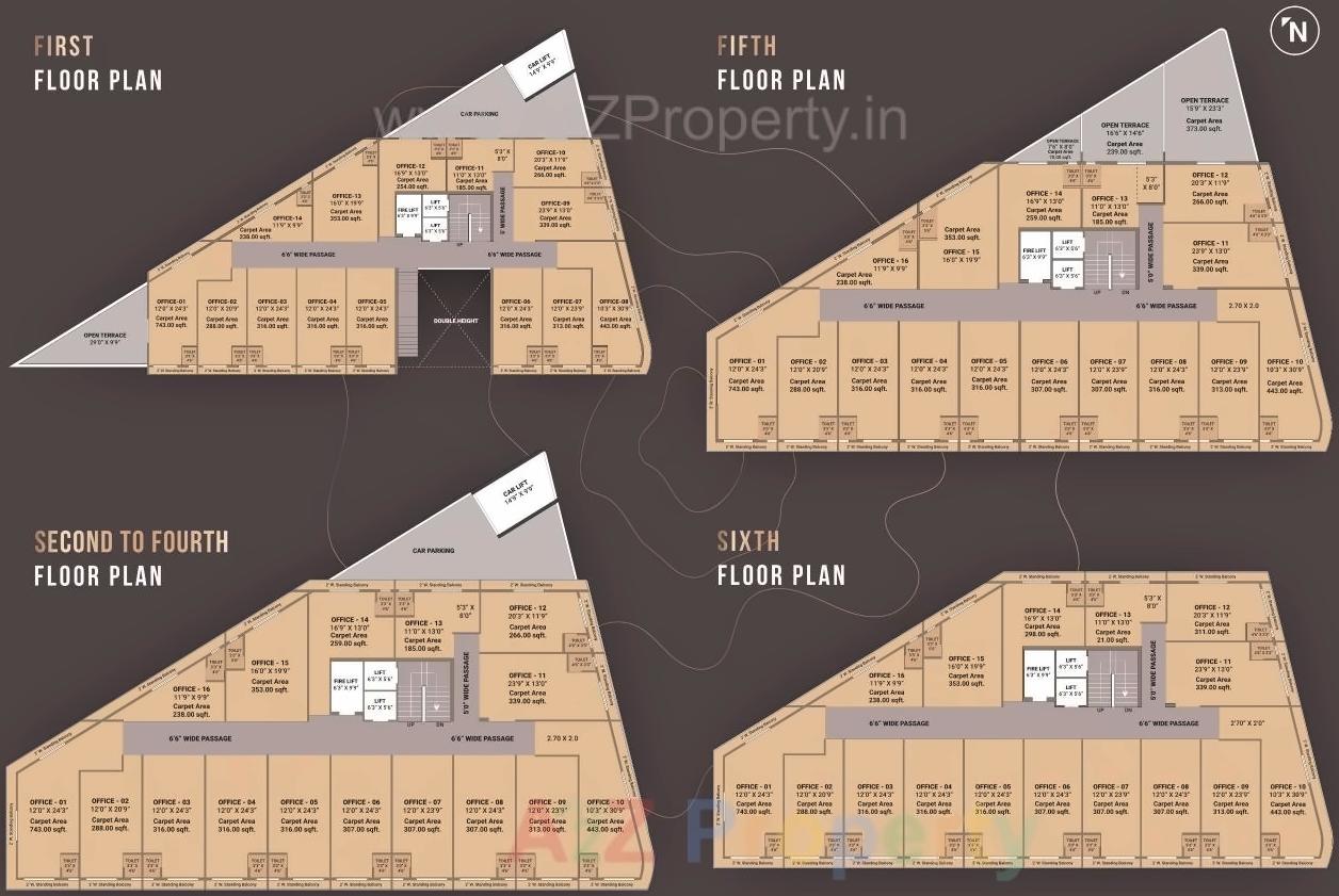 Layout of real estate project Ashtavinayak located at Bhavnagar, Bhavnagar, Gujarat