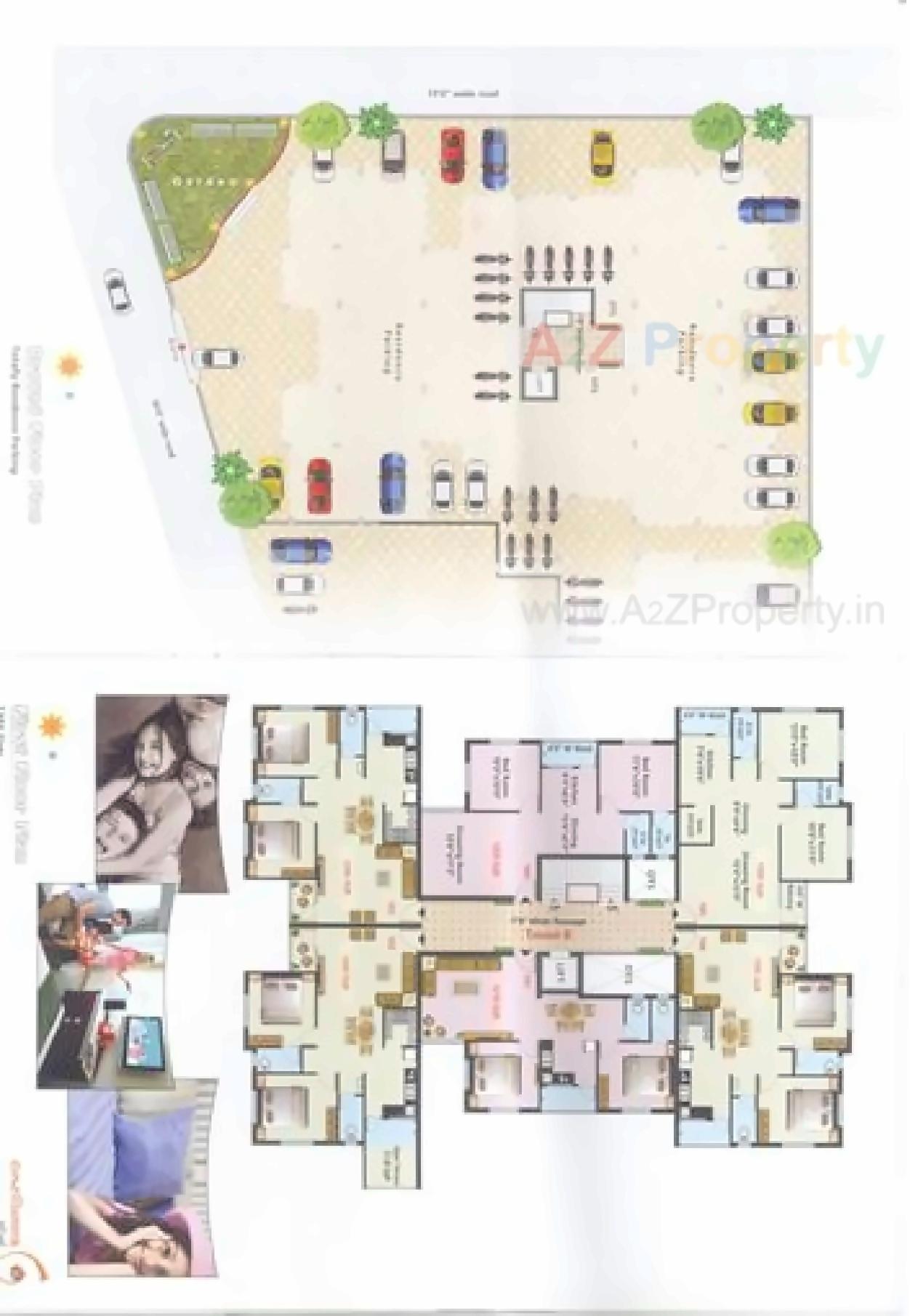 Layout of real estate project Ashtvinayak located at City, Bhavnagar, Gujarat