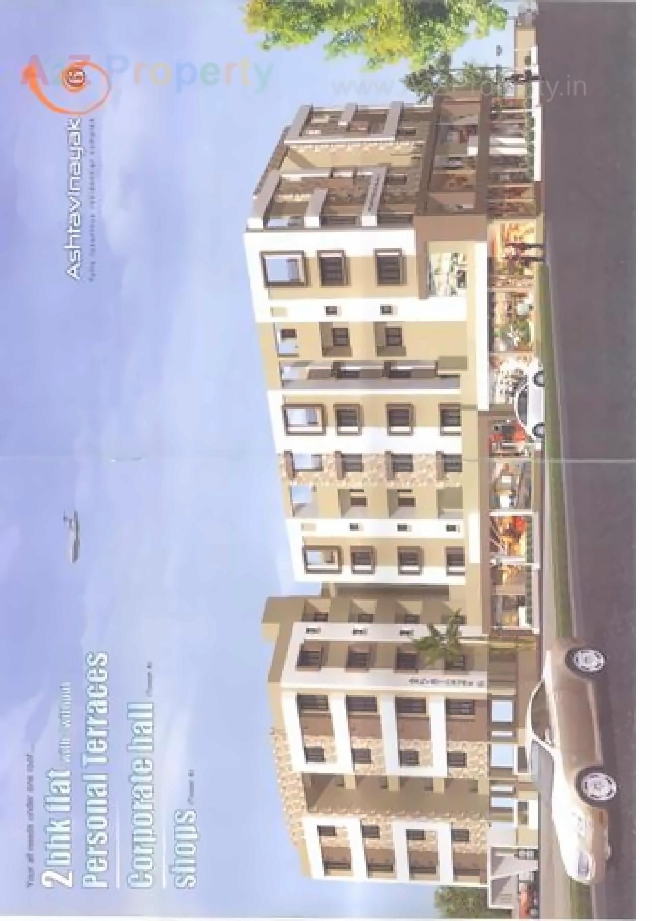 3D Elevation of real estate project Ashtvinayak located at City, Bhavnagar, Gujarat