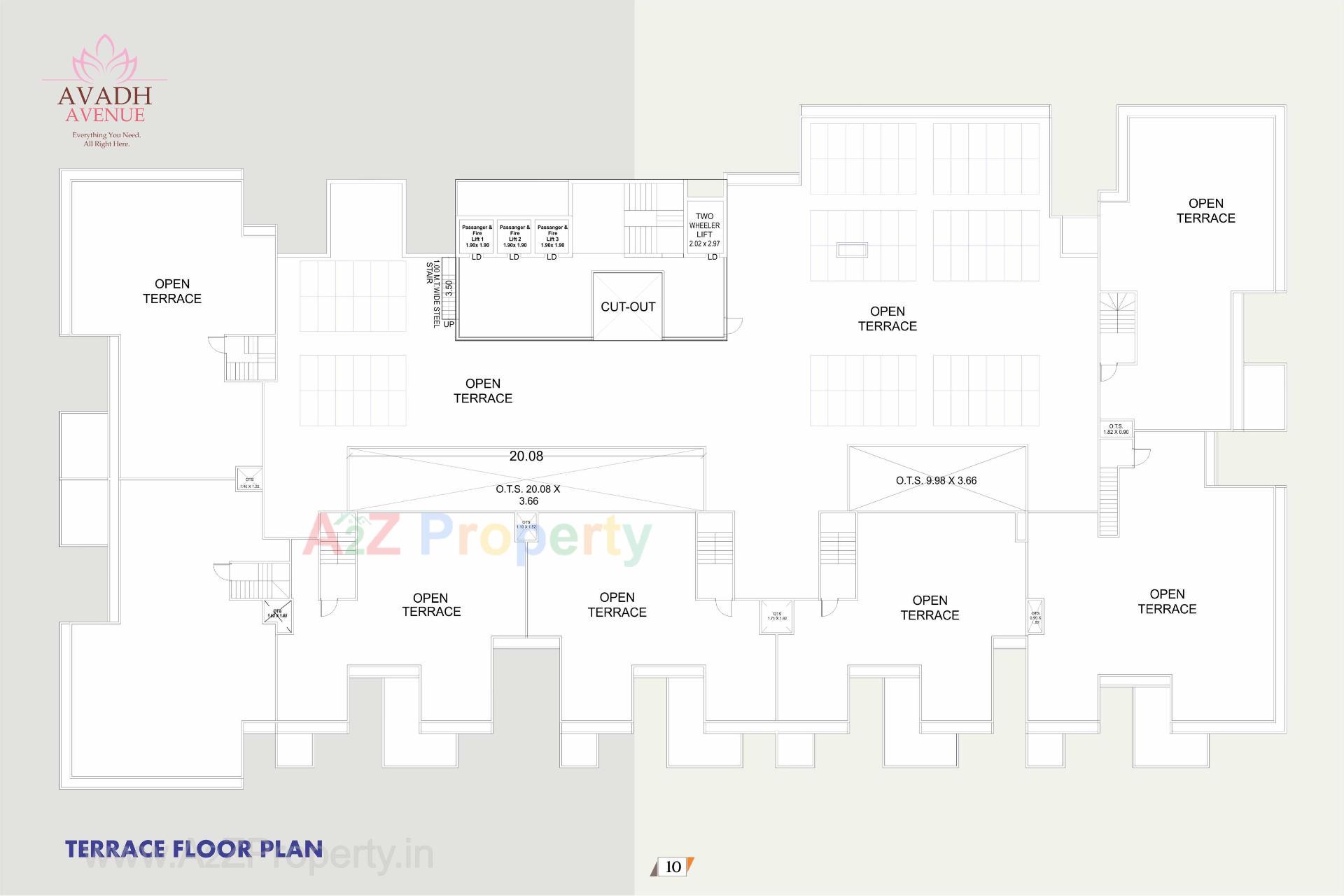 Layout of real estate project Avadh Avenue located at Bhavnagar, Bhavnagar, Gujarat