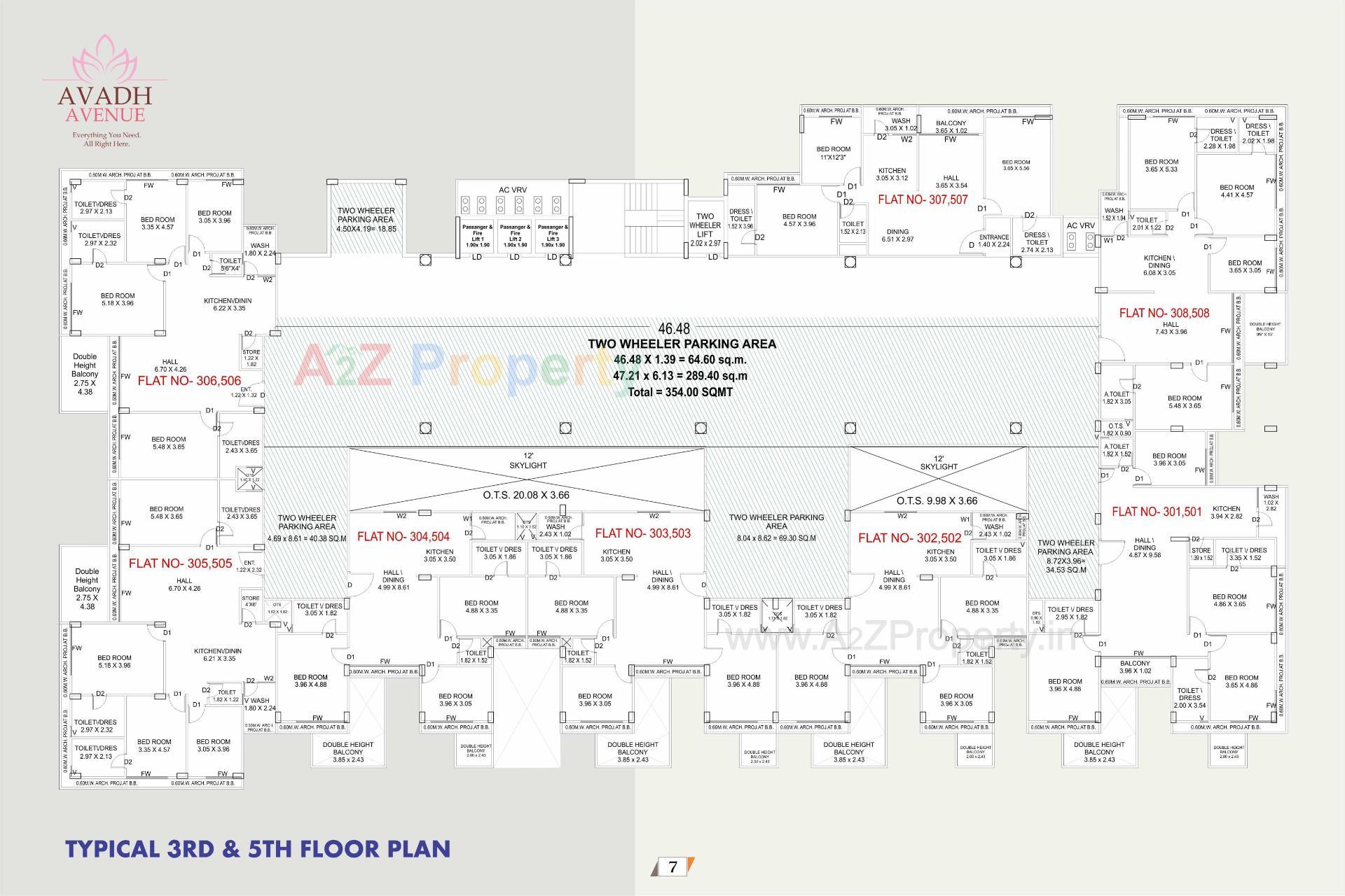 Layout of real estate project Avadh Avenue located at Bhavnagar, Bhavnagar, Gujarat