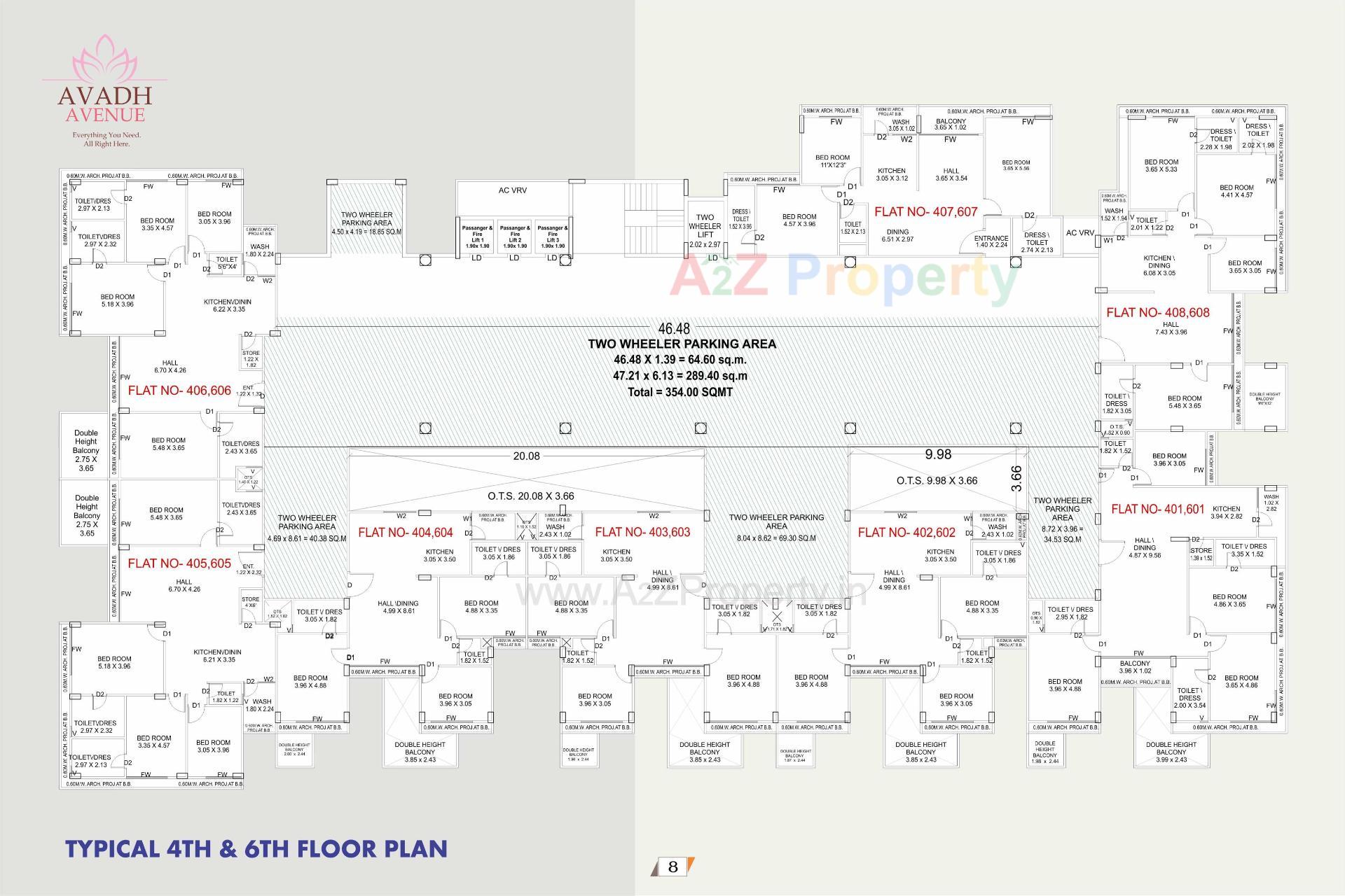 Layout of real estate project Avadh Avenue located at Bhavnagar, Bhavnagar, Gujarat