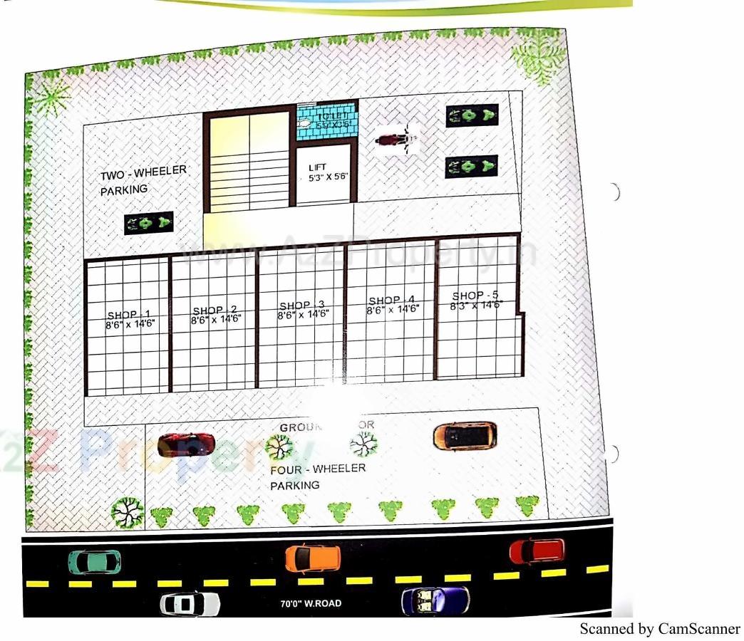 Layout of real estate project Bag A Rahemat located at Kumbharwada, Bhavnagar, Gujarat