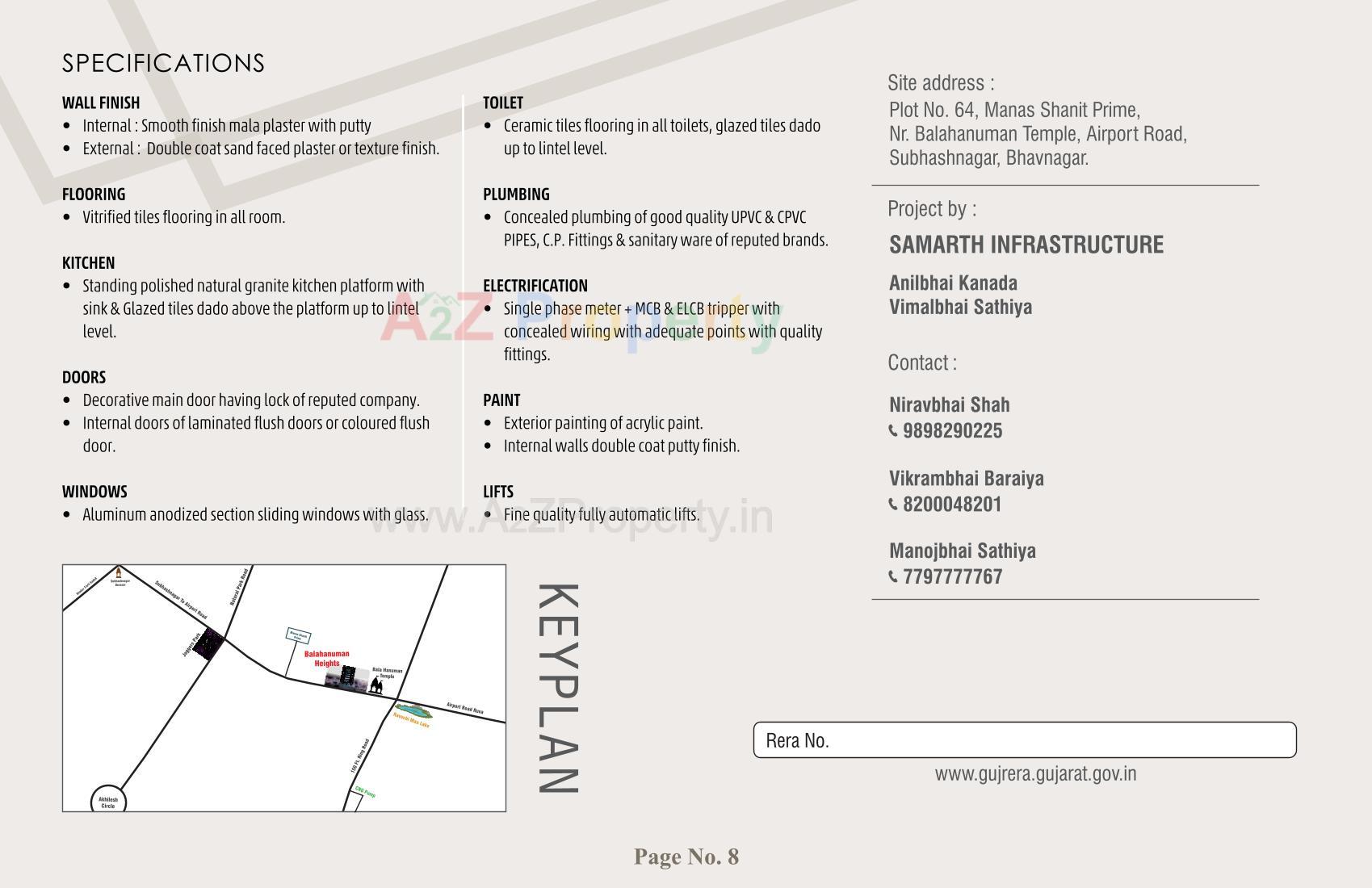  of real estate project Bala Hanuman Heights located at Ruva, Bhavnagar, Gujarat