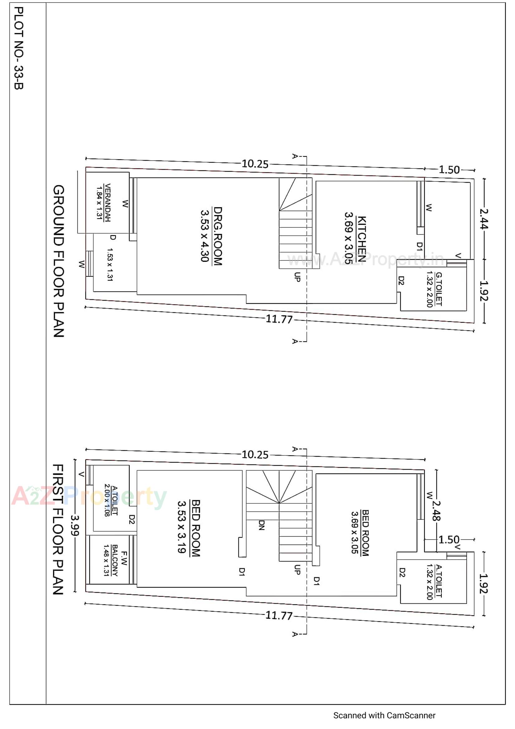Layout of real estate project Balahanuman Park located at Ruva, Bhavnagar, Gujarat