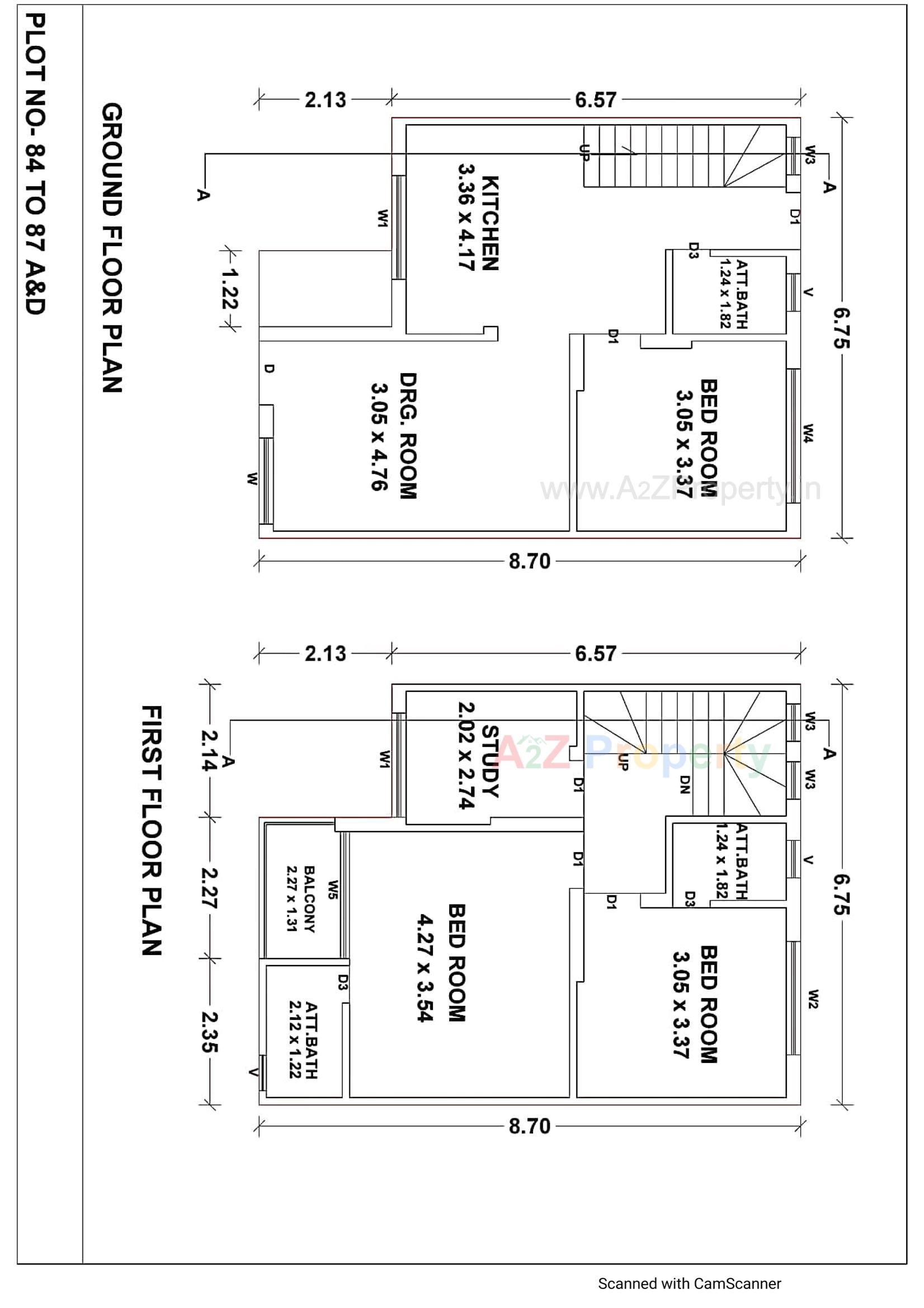 Layout of real estate project Balahanuman Park located at Ruva, Bhavnagar, Gujarat