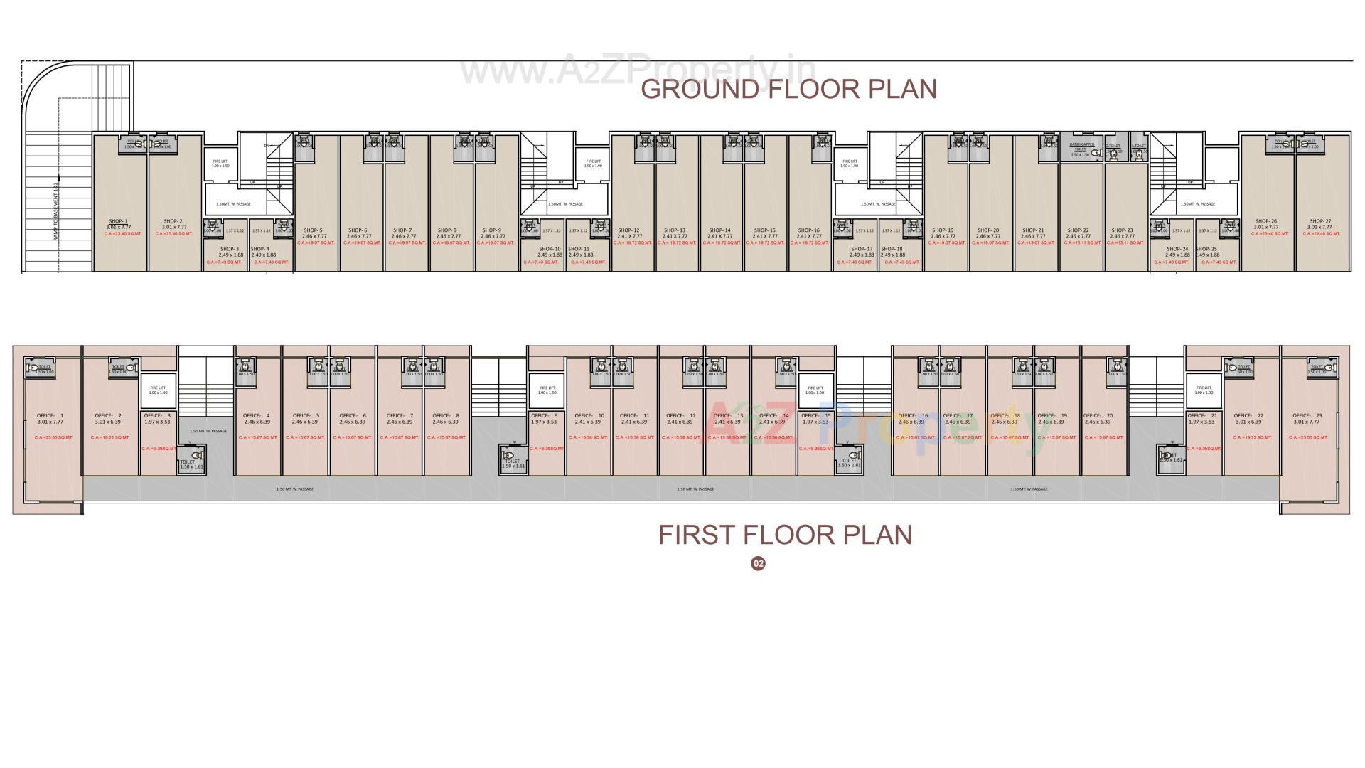 Layout of real estate project Bapasitaram Height located at Vadva, Bhavnagar, Gujarat