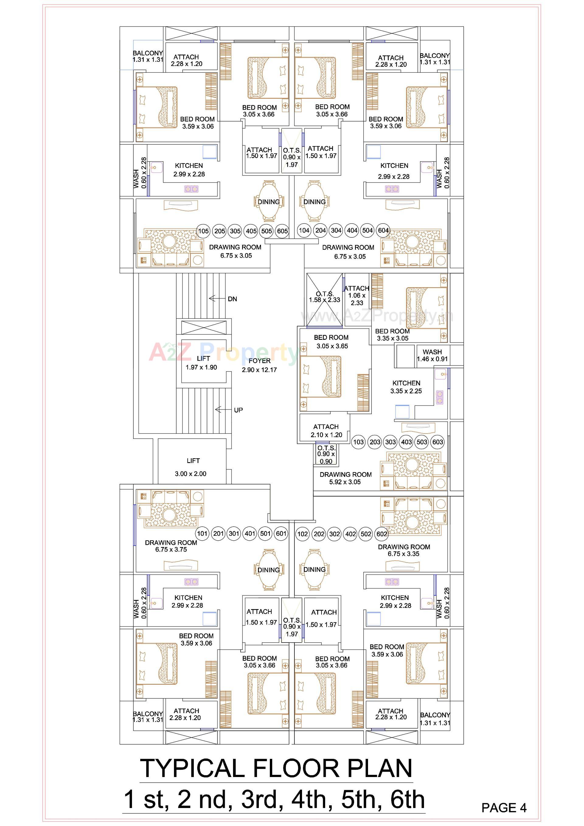 Layout of real estate project Baug E Hasan located at Krushnagar, Bhavnagar, Gujarat