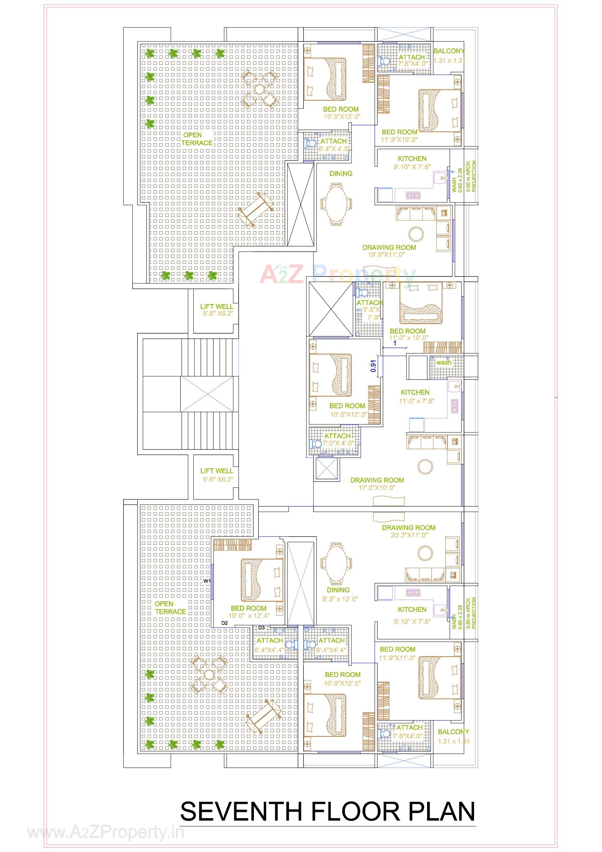 Layout of real estate project Baug E Hussain located at Bhavnagar, Bhavnagar, Gujarat