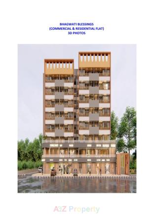 Elevation of real estate project Bhagwati Blessings located at Ruva, Bhavnagar, Gujarat