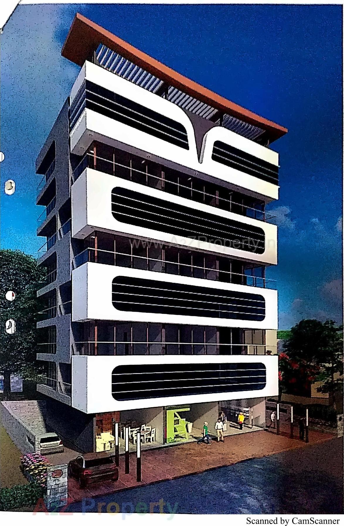 3D Elevation of real estate project Bhayani Skyline located at Bhavnagar, Bhavnagar, Gujarat