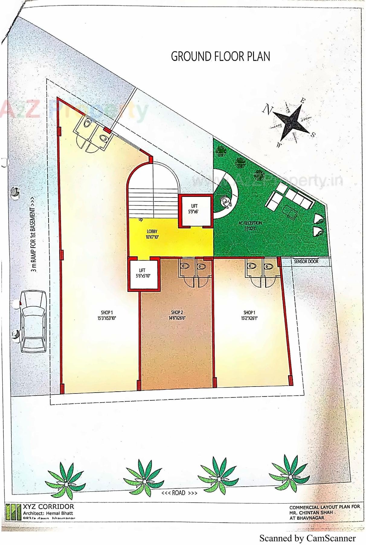 Layout of real estate project Bhayani Skyline located at Bhavnagar, Bhavnagar, Gujarat