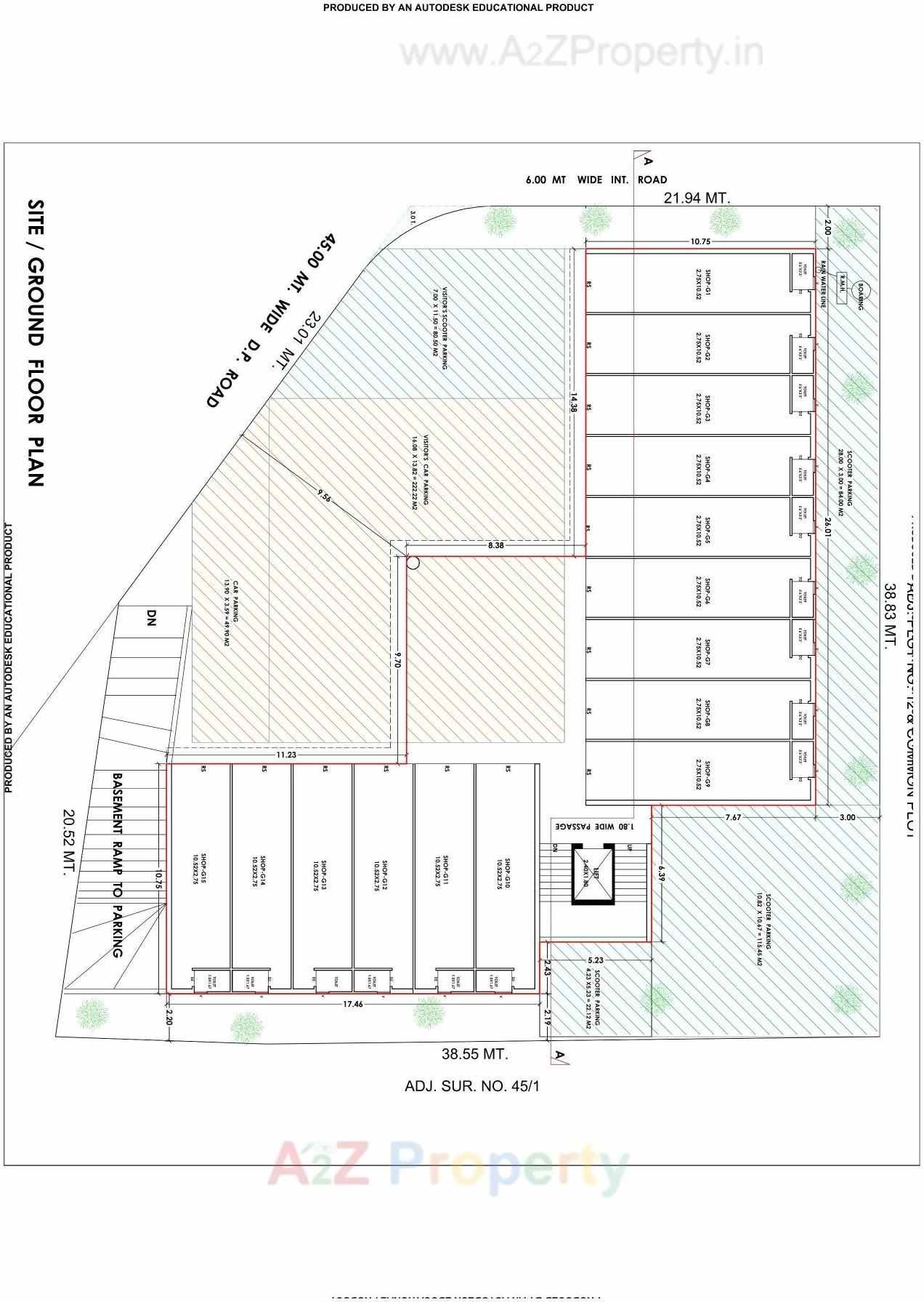 Layout of real estate project Business Link Arced located at Tarsamiya, Bhavnagar, Gujarat