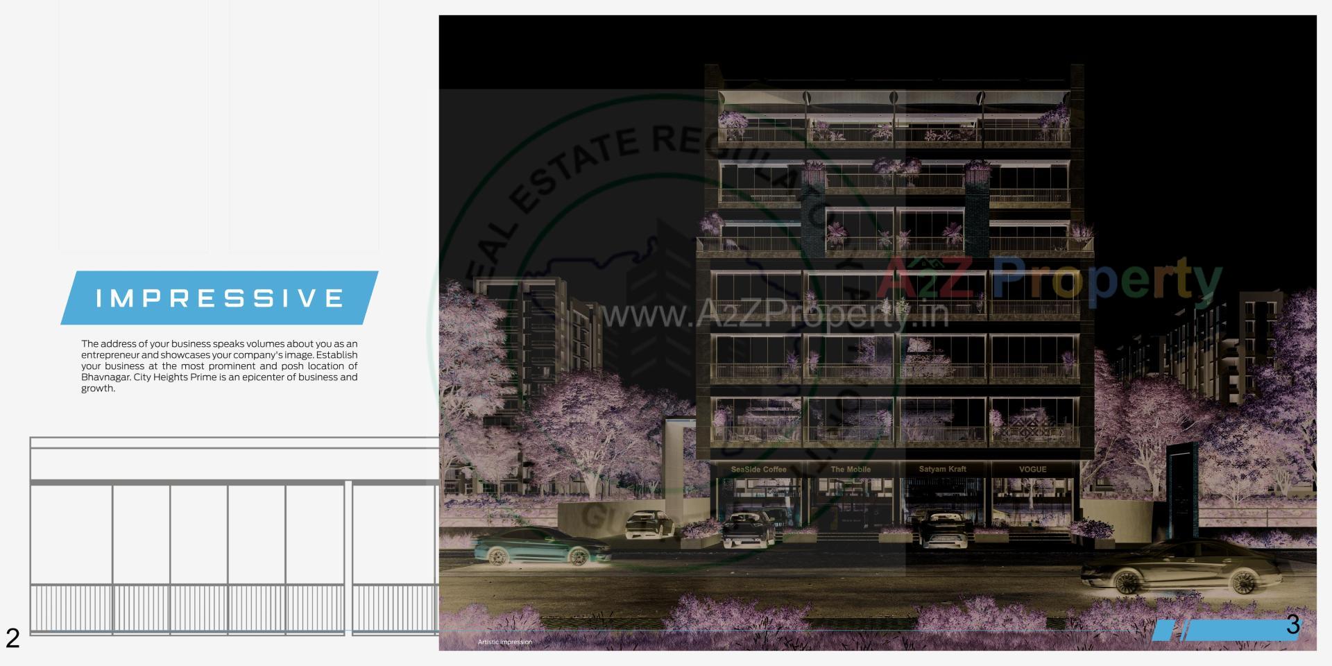  of real estate project City Heights Prime located at Bhavnagar, Bhavnagar, Gujarat