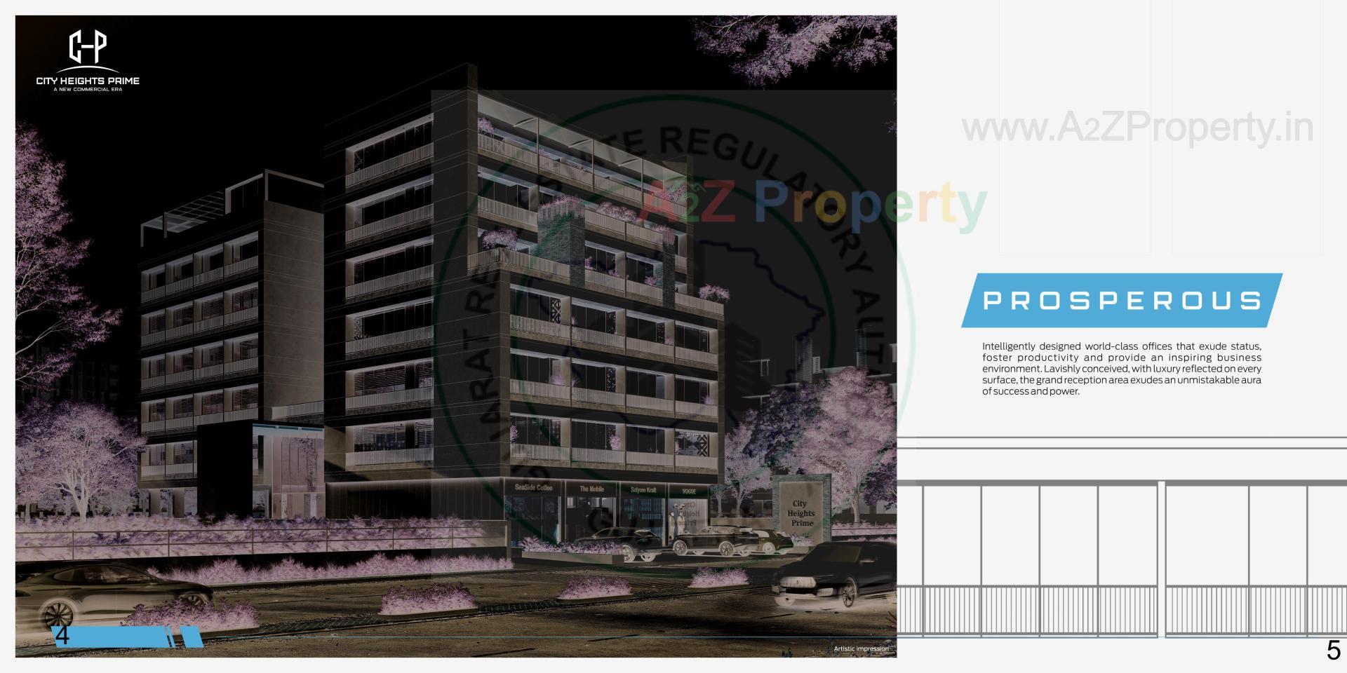 3D Elevation of real estate project City Heights Prime located at Bhavnagar, Bhavnagar, Gujarat