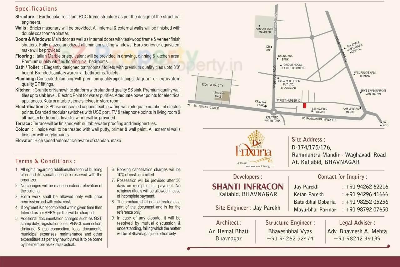  of real estate project De Luxuria located at Kalvibid, Bhavnagar, Gujarat