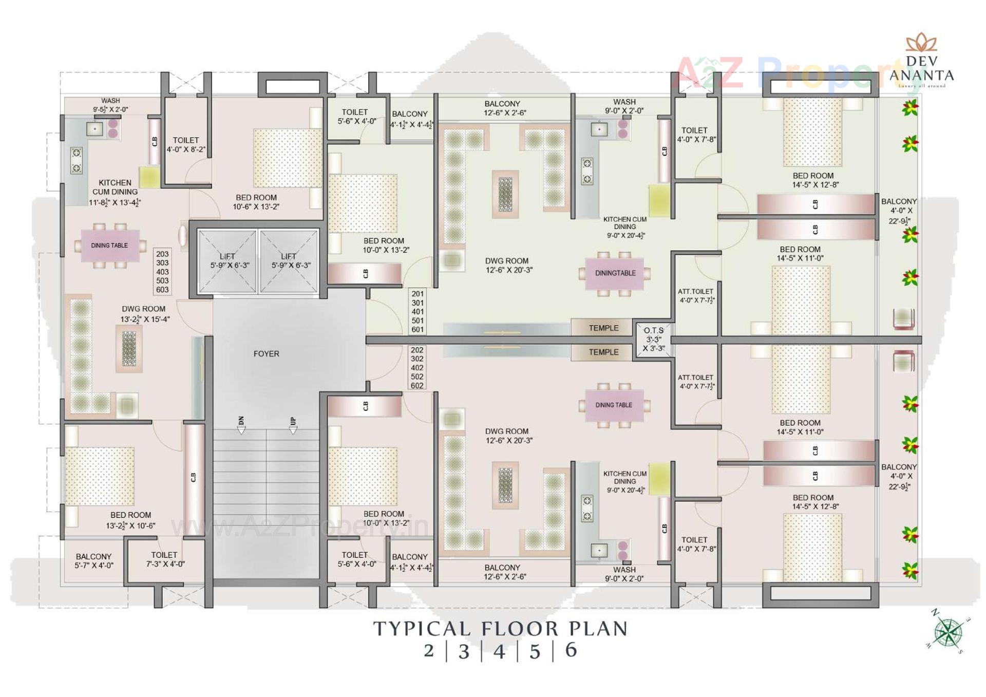 Layout of real estate project Dev Ananta located at Bhavnagar, Bhavnagar, Gujarat