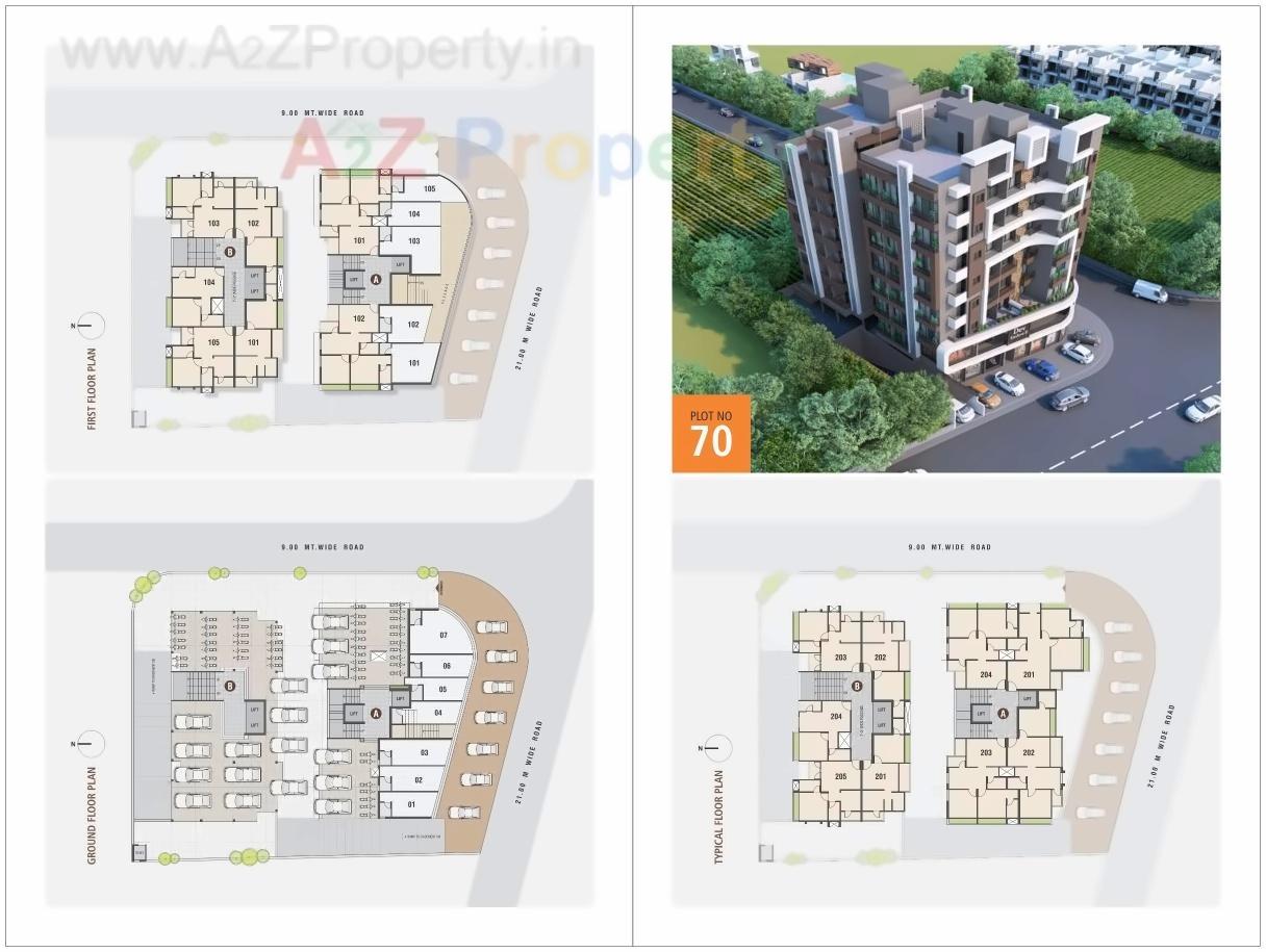 Layout of real estate project Dev Enclave Ii located at Bhavnagar, Bhavnagar, Gujarat