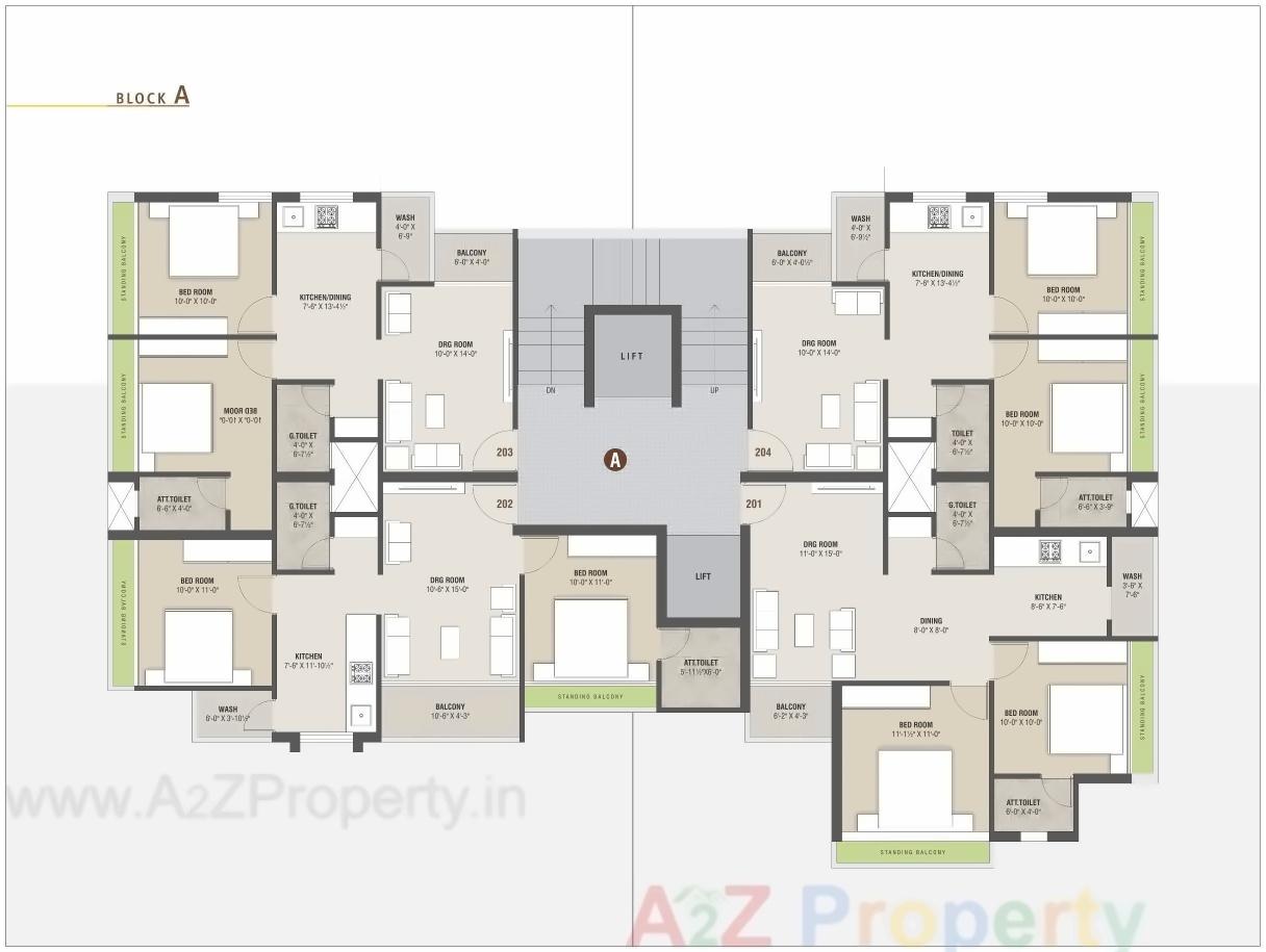 Layout of real estate project Dev Enclave Ii located at Bhavnagar, Bhavnagar, Gujarat