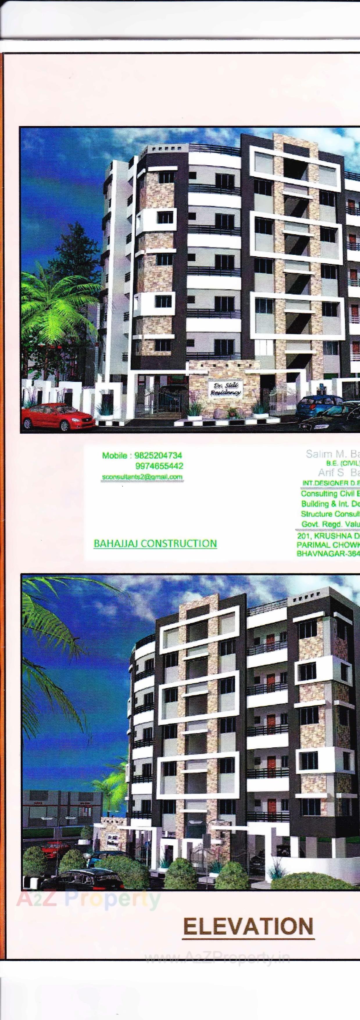 3D Elevation of real estate project Dr Sidi Residency located at Bhavnagar, Bhavnagar, Gujarat