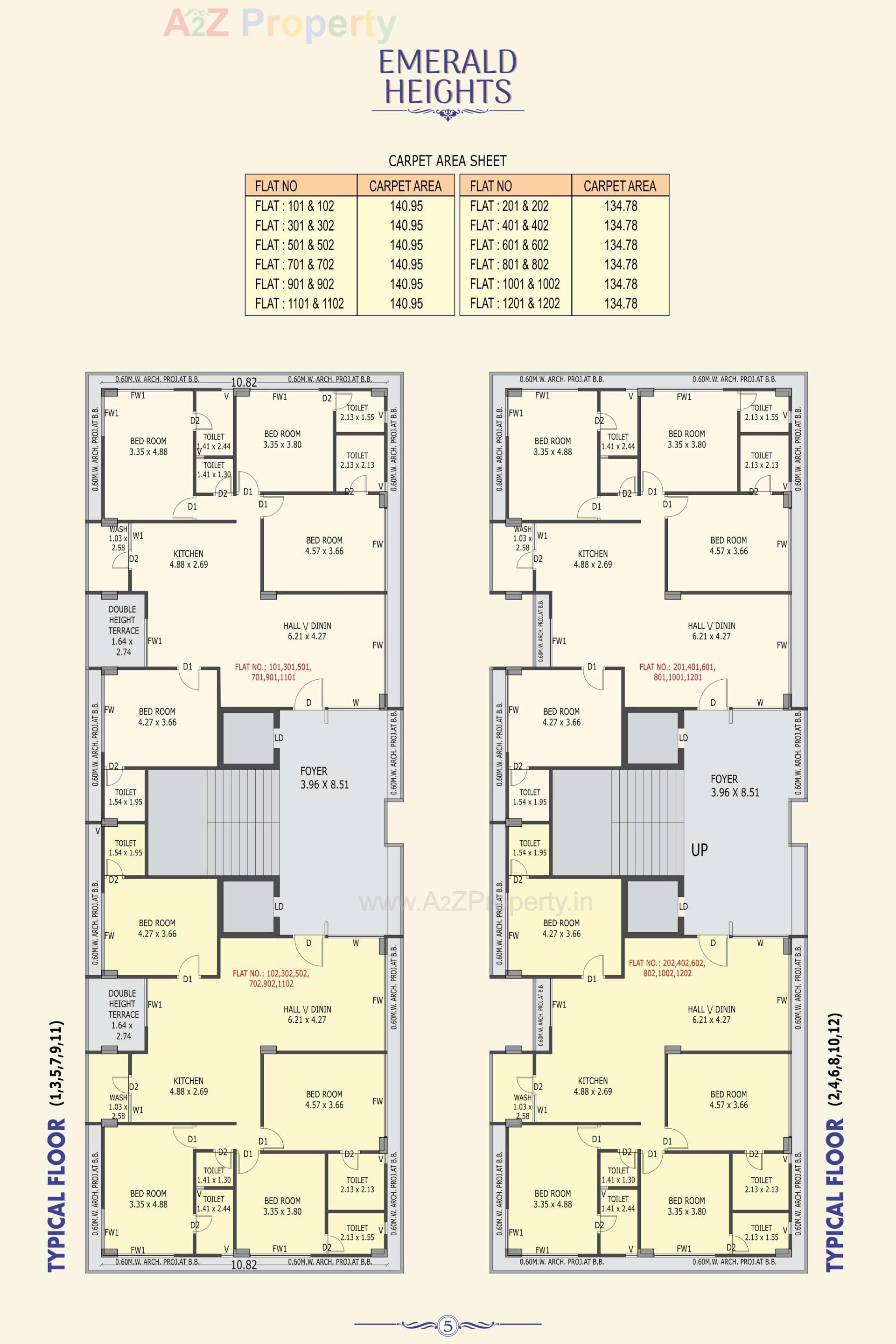 Layout of real estate project Emerald Heights located at Bhavnagar, Bhavnagar, Gujarat