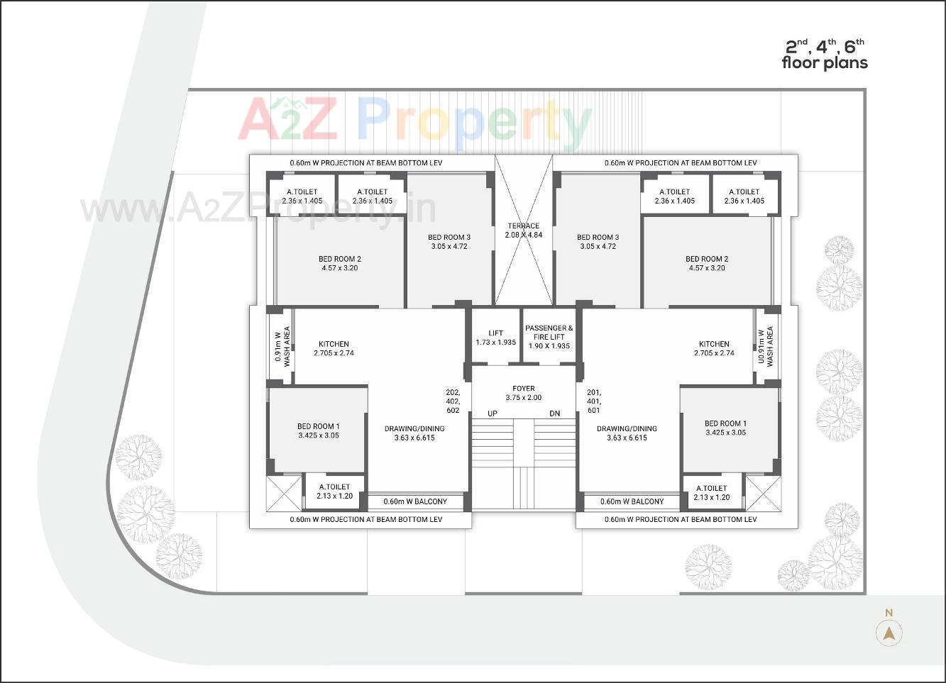 Layout of real estate project Fairmont Residences located at Bhavnagar, Bhavnagar, Gujarat