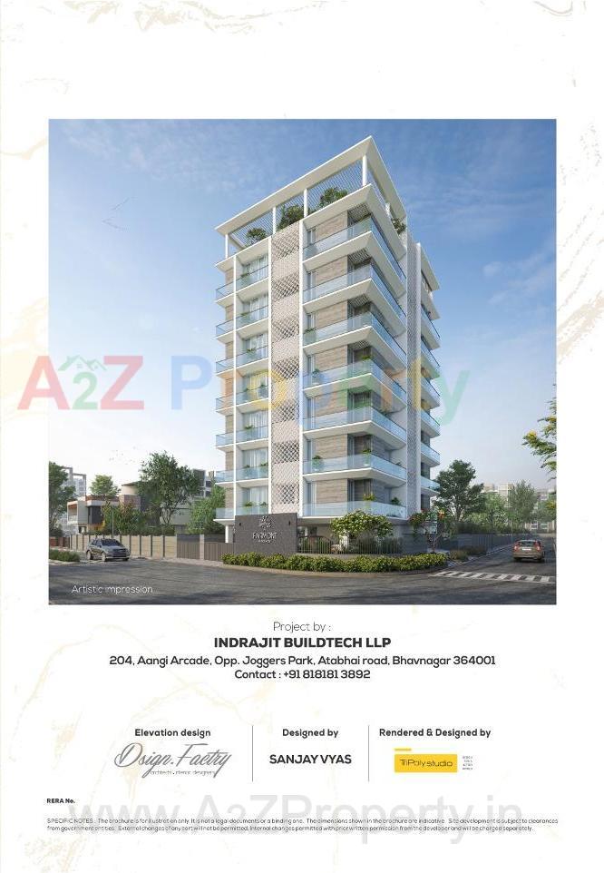 3D Elevation of real estate project Fairmont Residences located at Bhavnagar, Bhavnagar, Gujarat