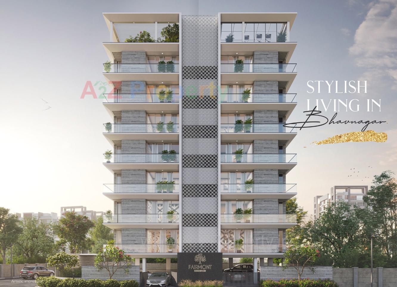 3D Elevation of real estate project Fairmont Residences located at Bhavnagar, Bhavnagar, Gujarat