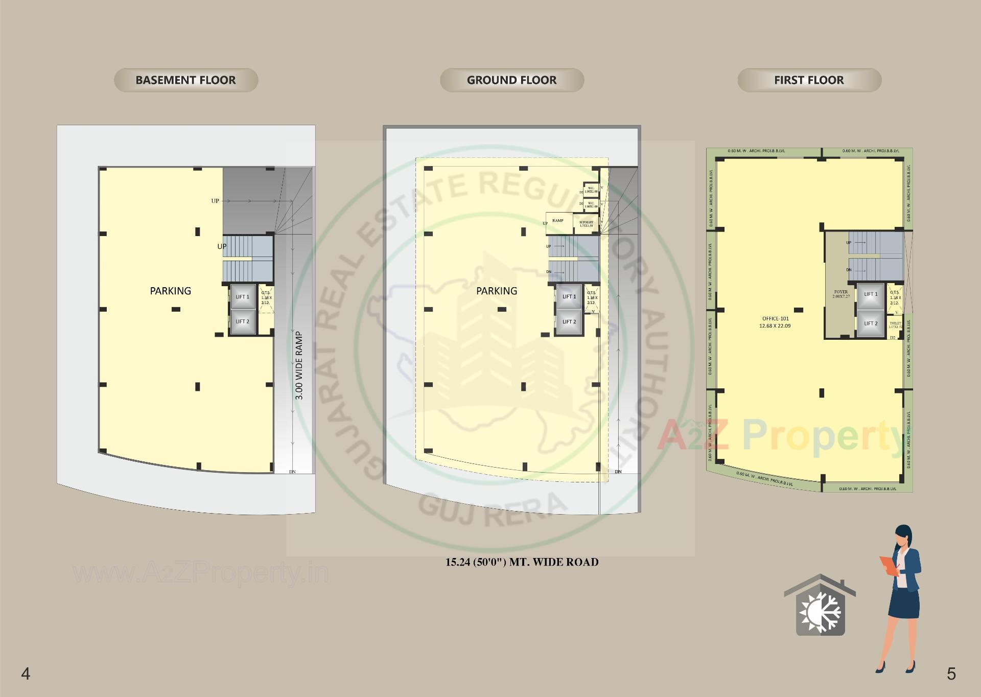 Layout of real estate project Fortune Heiights located at Bhavnagar, Bhavnagar, Gujarat
