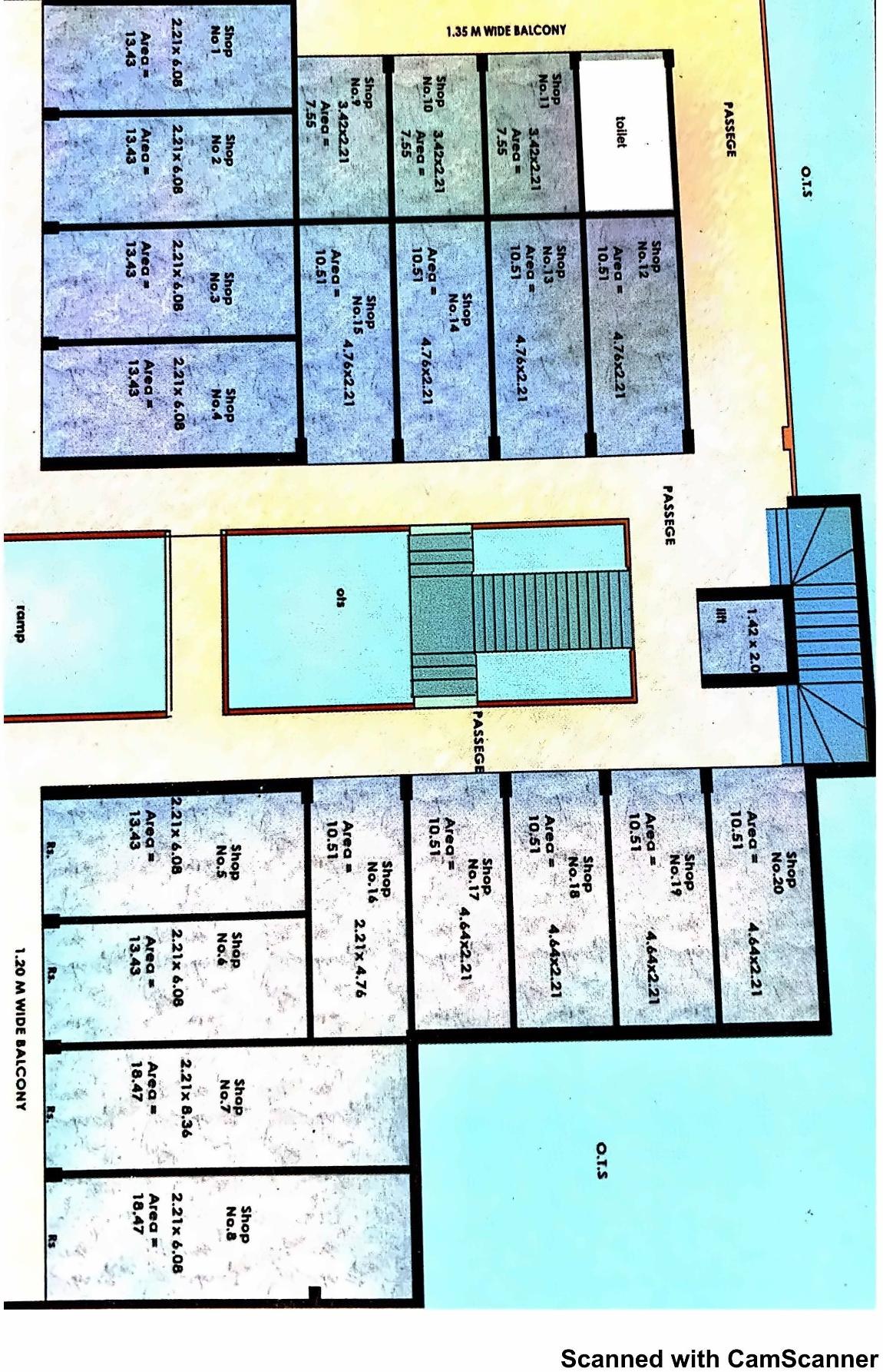 Layout of real estate project Gani Complex located at Sihor, Bhavnagar, Gujarat
