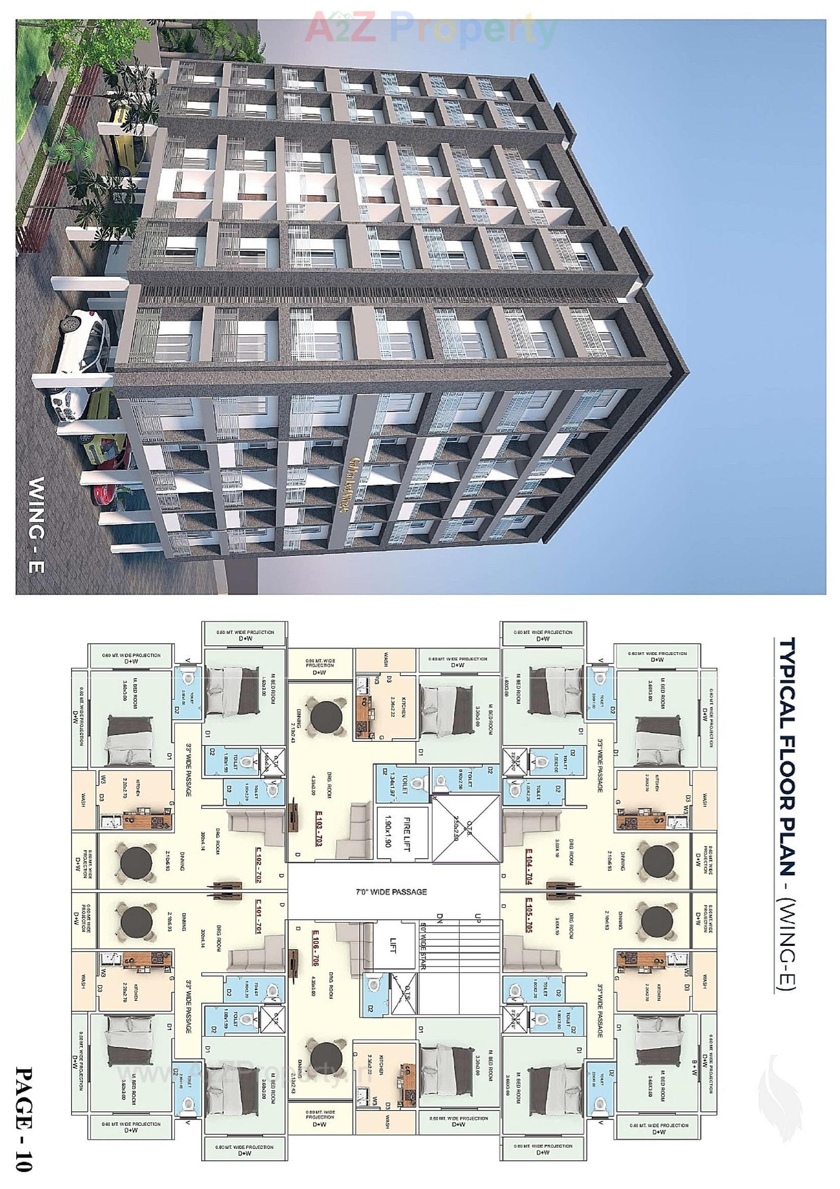 Layout of real estate project Golden Leaf located at Mahuva, Bhavnagar, Gujarat
