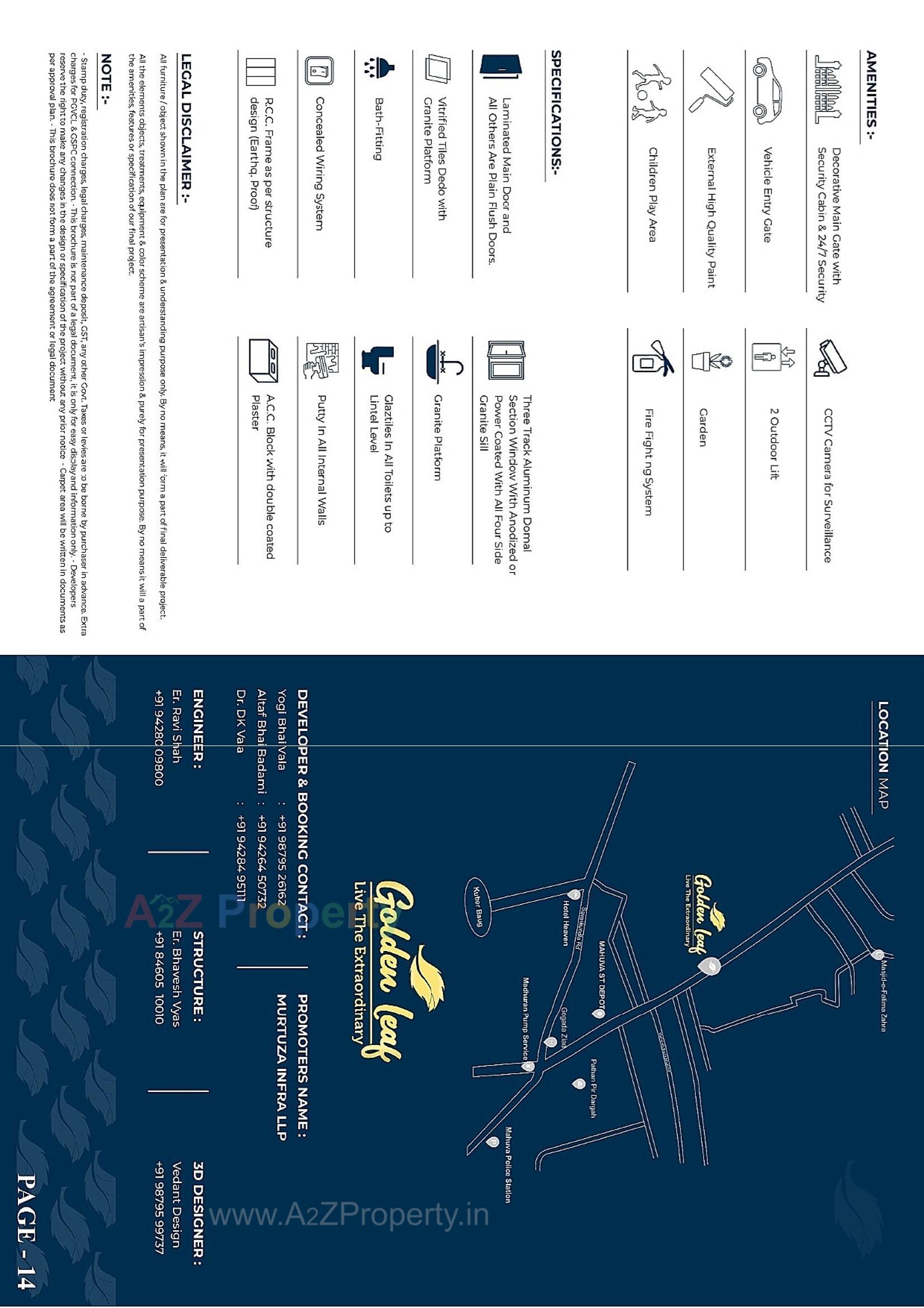  of real estate project Golden Leaf located at Mahuva, Bhavnagar, Gujarat