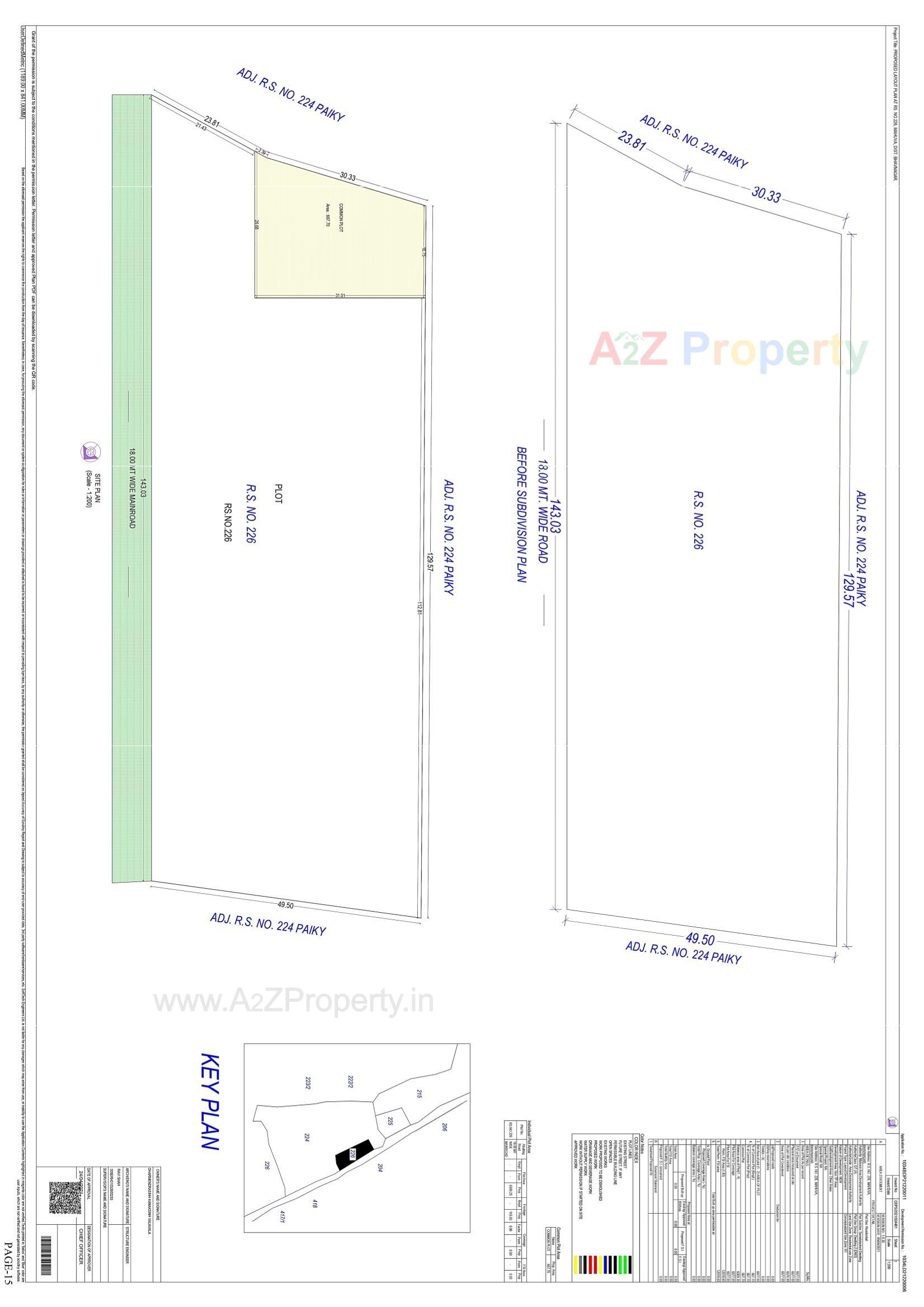 Layout of real estate project Golden Leaf located at Mahuva, Bhavnagar, Gujarat