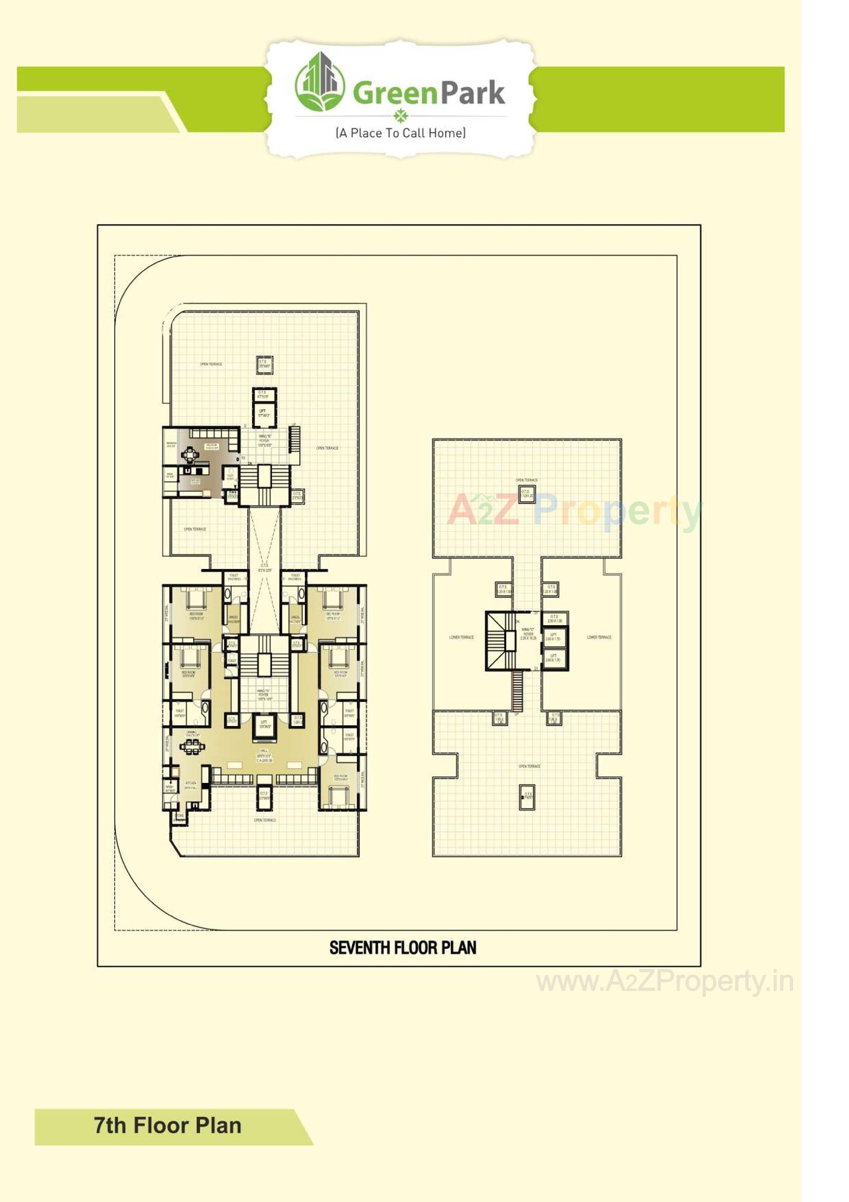 Layout of real estate project Green Park located at Bhavnagar, Bhavnagar, Gujarat
